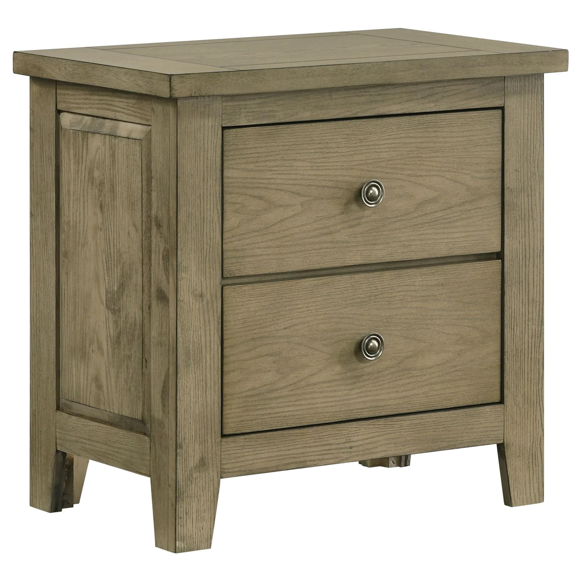 Hazlewood 2-drawer Nightstand Bedside Table Vineyard Oak - Image 1