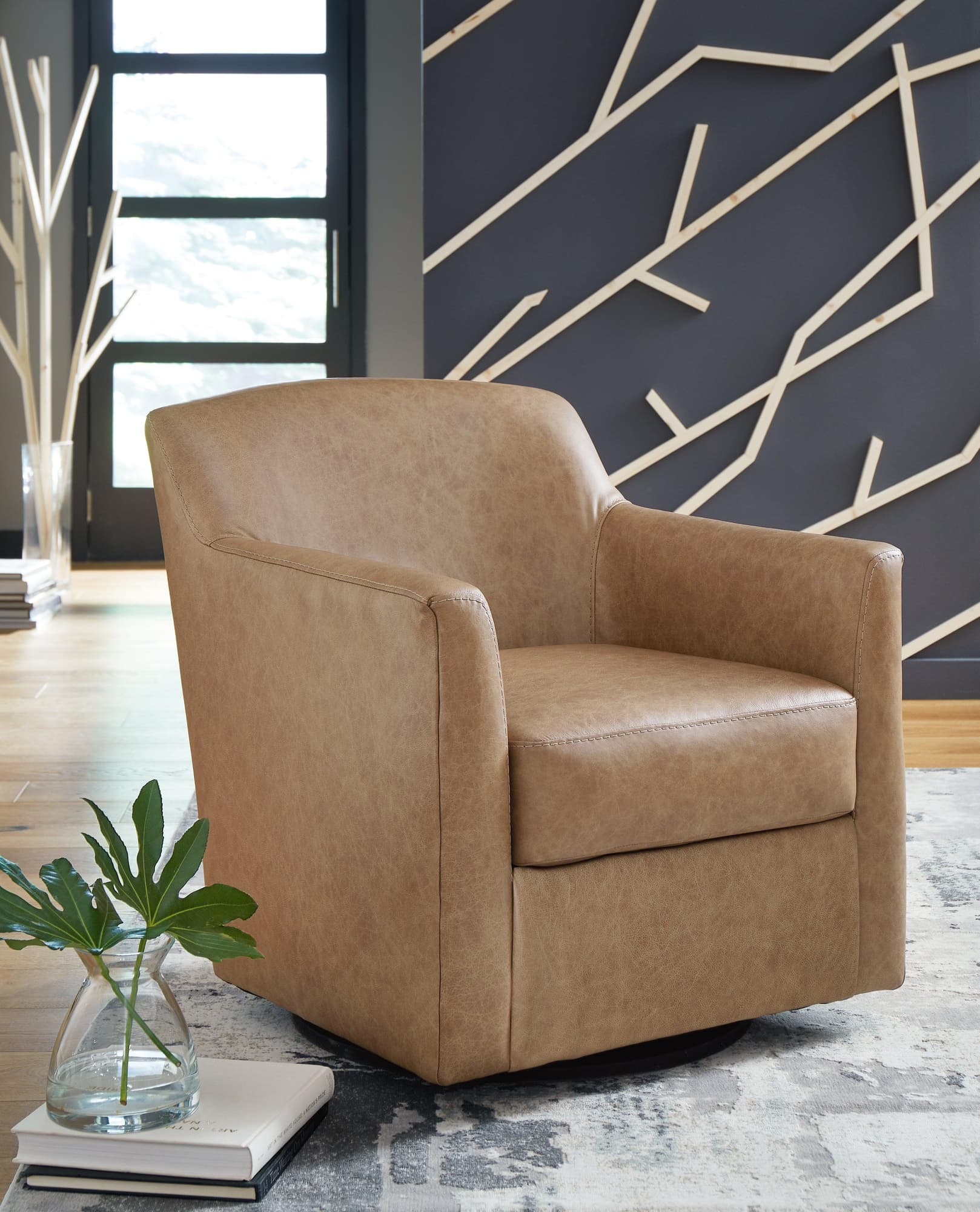 Bradney Tumbleweed Swivel Accent Chair - Image 1