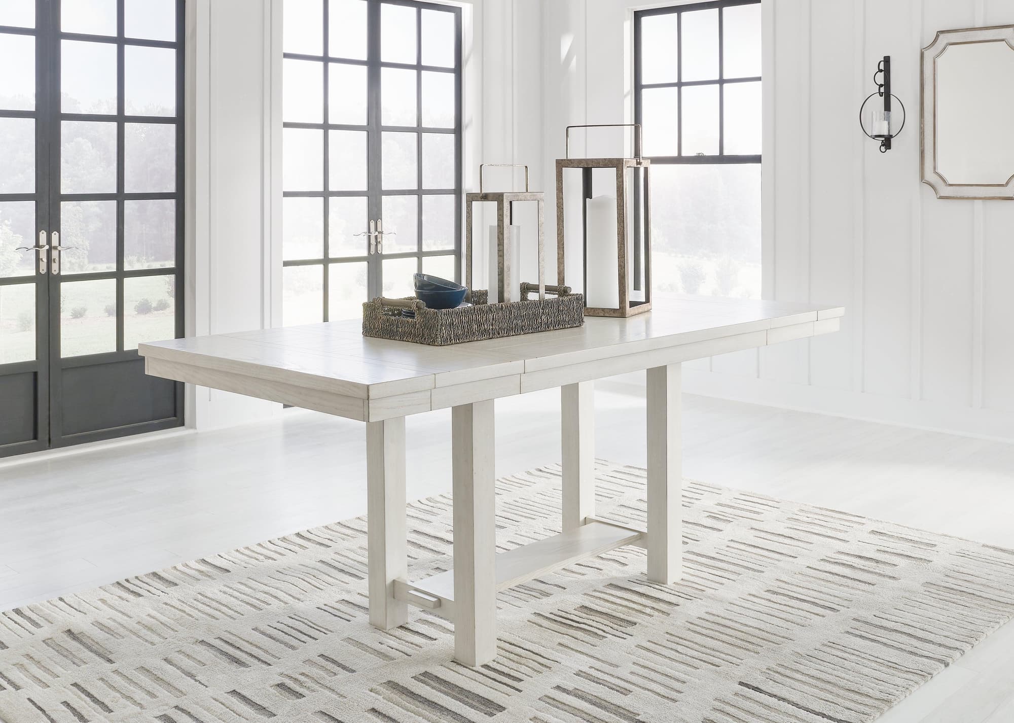 Robbinsdale Antique White Counter Height Dining Extension Table - Image 1