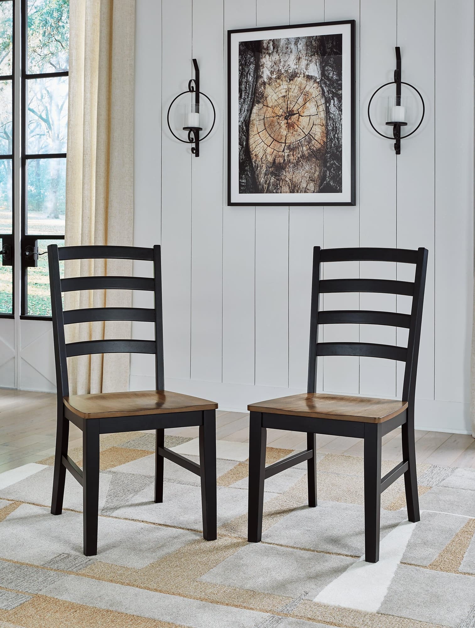 Wildenauer Brown Black Dining Chair - Image 1