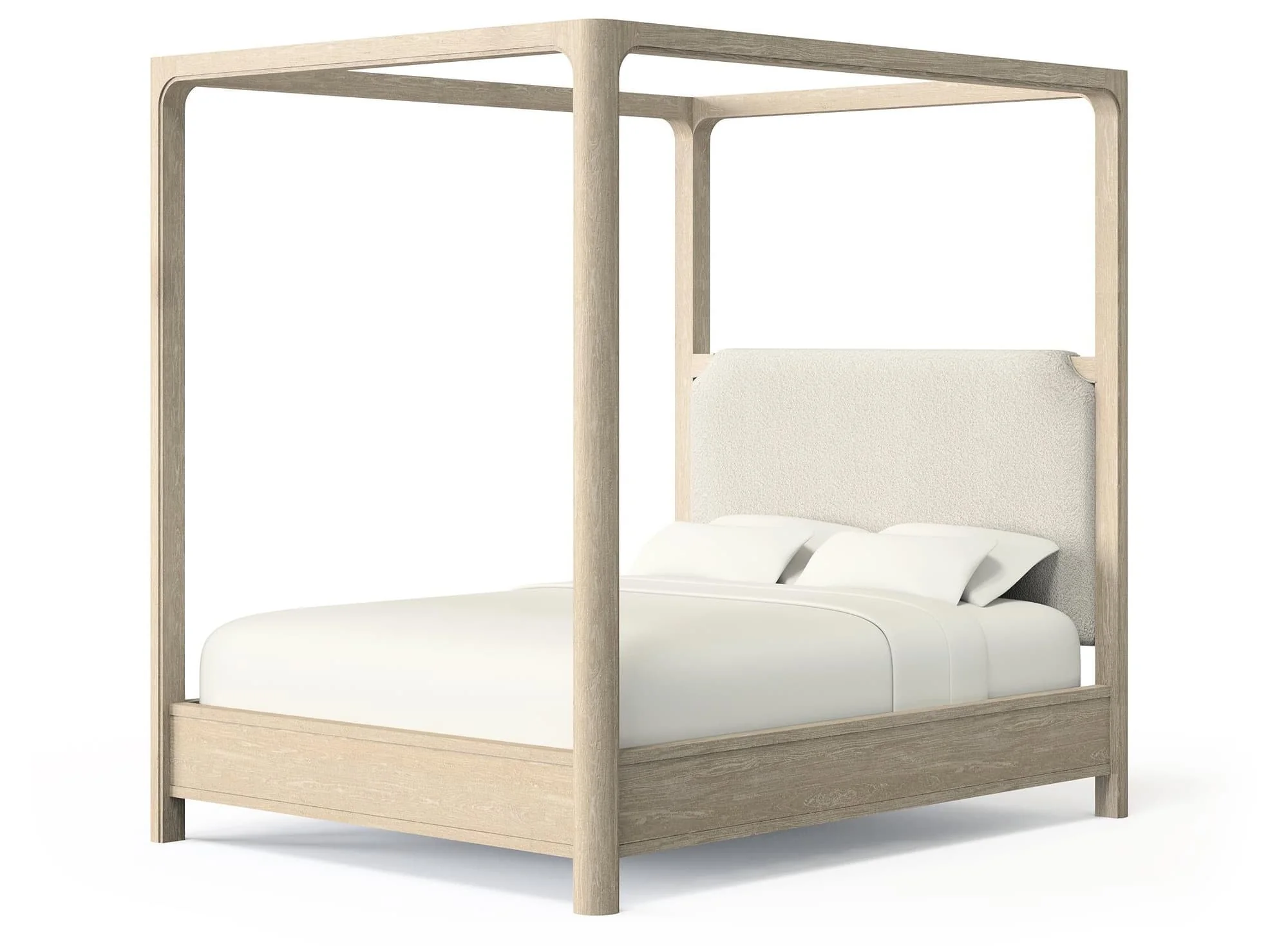 Solano 85-inch Queen Canopy Bed Weathered Mango - Image 1