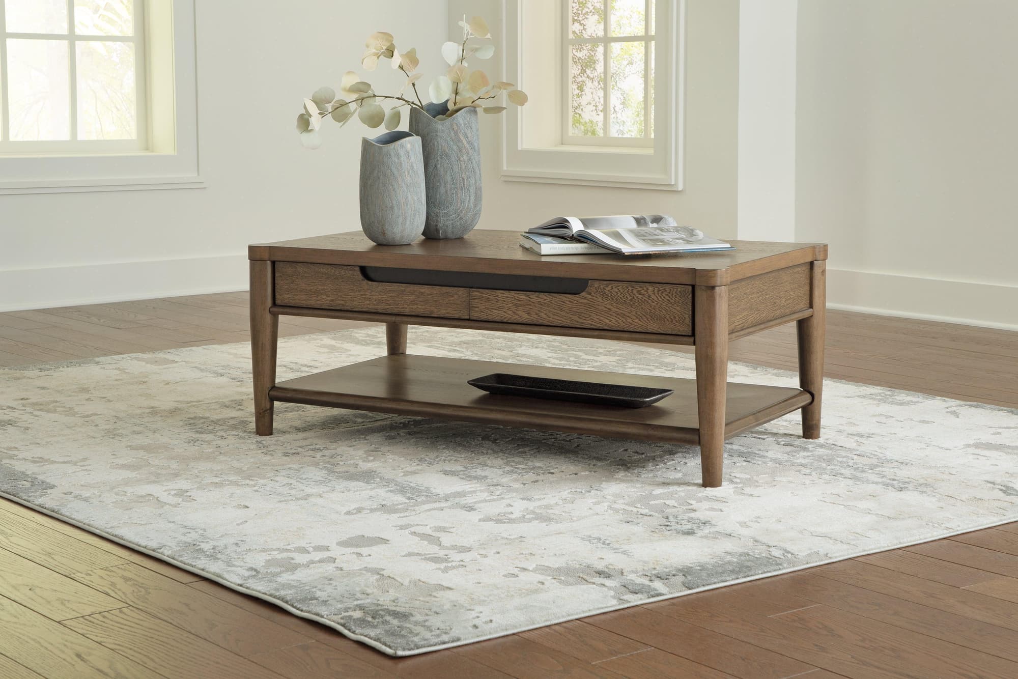Roanhowe Brown Coffee Table - Image 1