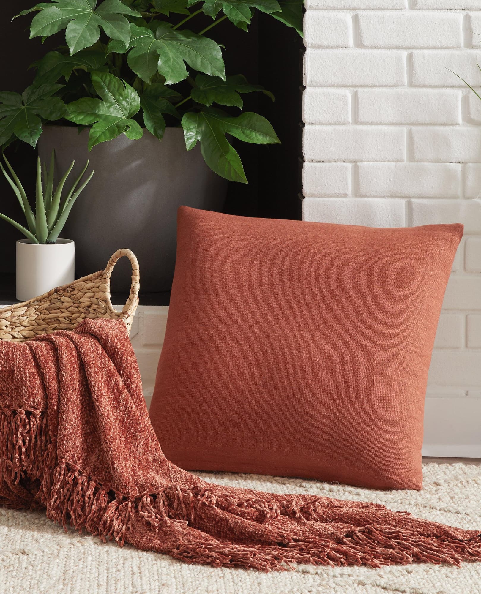 Thaneville Rust Pillow (Set of 4) - Image 1