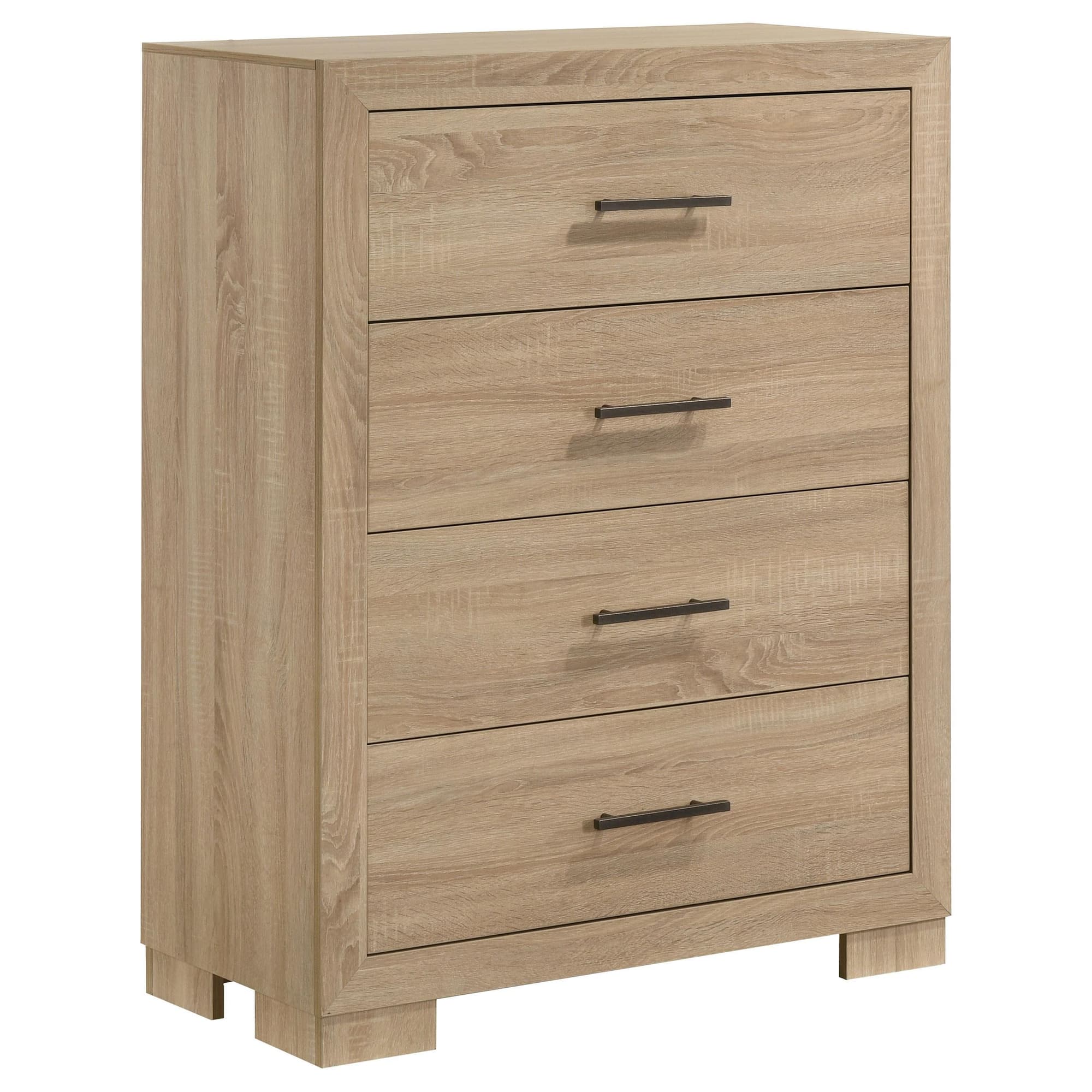 Arielle 4-drawer Bedroom Chest of Drawers Light Oak - Image 1