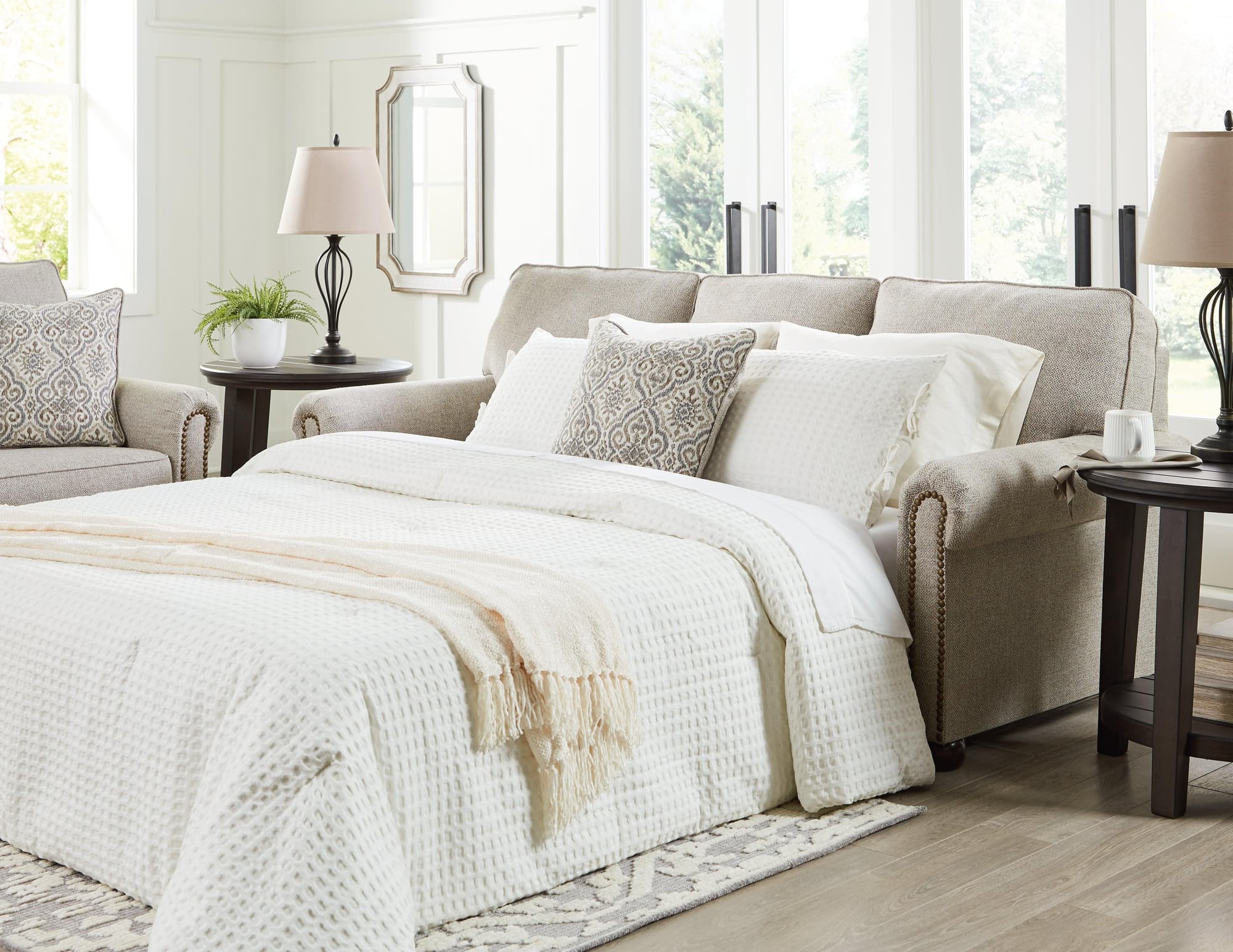 Gaelon Dune Chenille Queen Sofa Sleeper