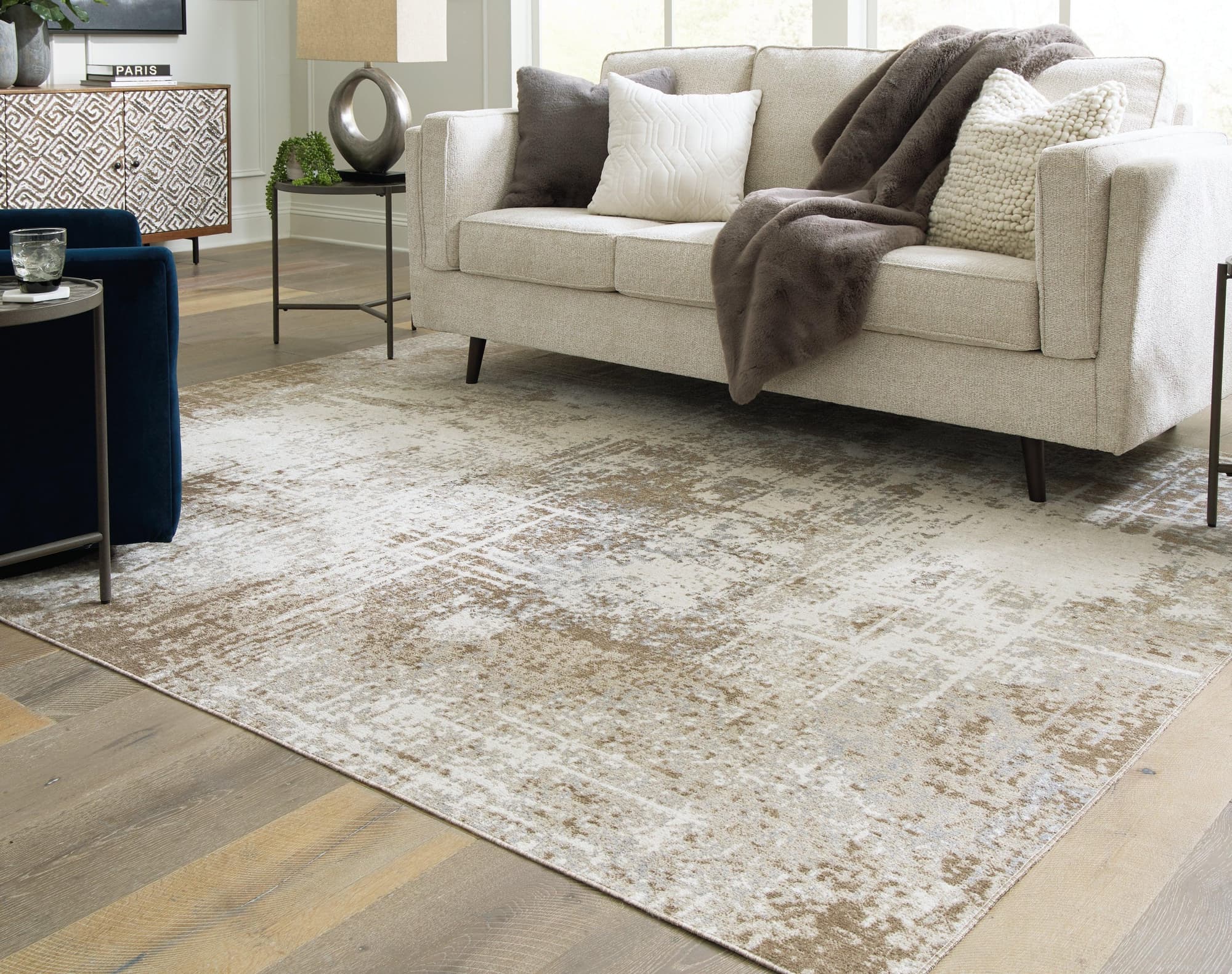 Grifflain Tan Brown Gray 8' X 10' Rug - Image 1