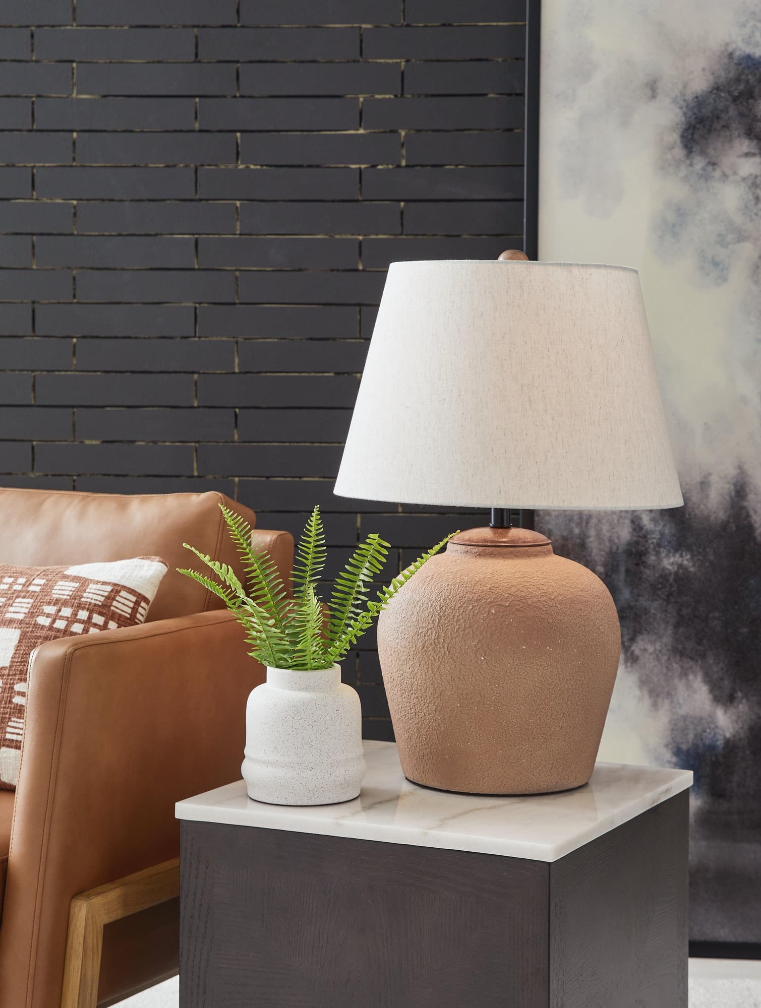 Scantor Rust Table Lamp - Image 1