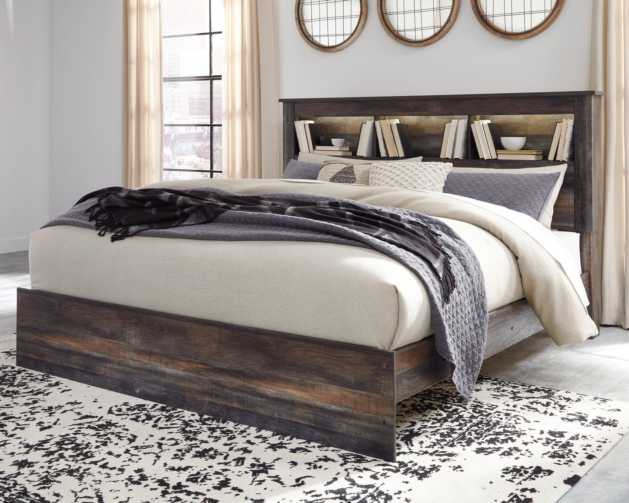 Drystan Multi King Bookcase Bed - Image 1