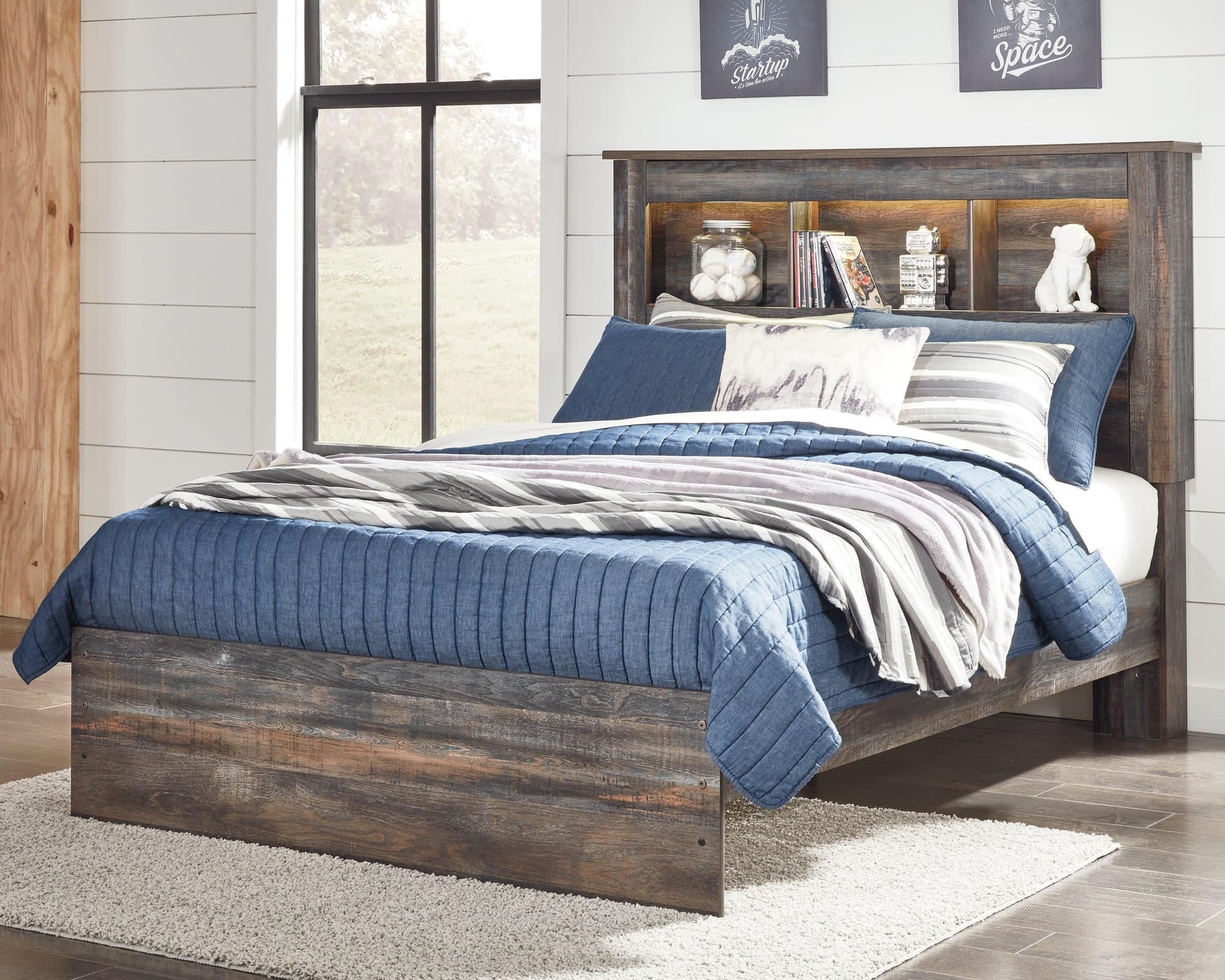Drystan Multi Full Bookcase Bed - Image 1