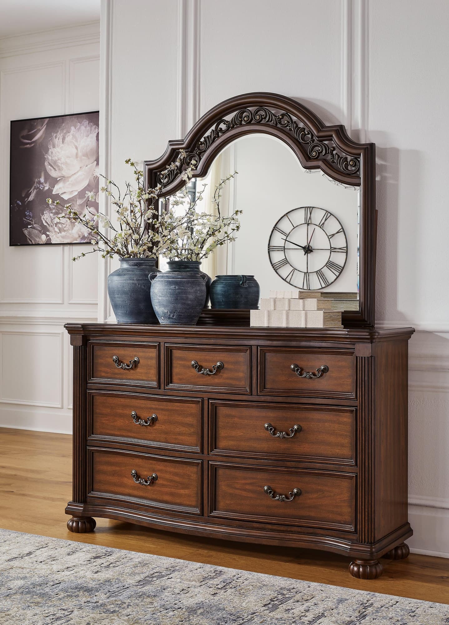 Lavinton Brown Dresser And Mirror - Image 1