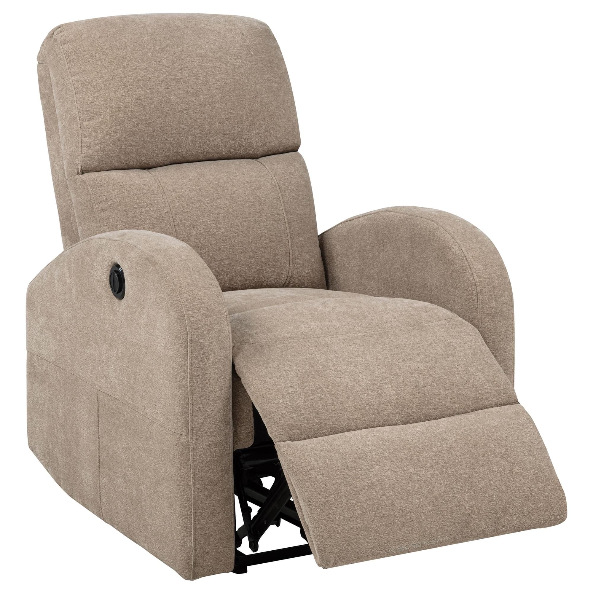 Grant Fabric Upholstered Power Recliner Chair Camel - Image 1
