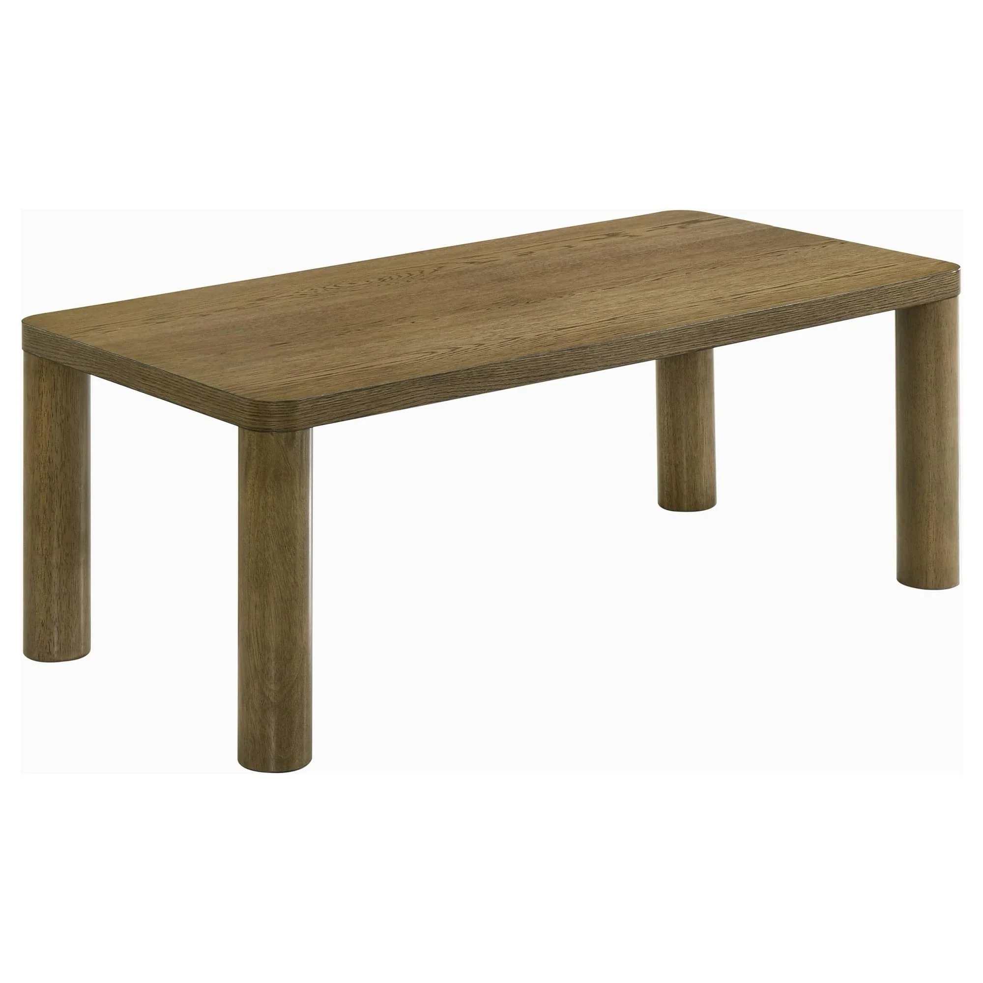 Castlewood Engineered Wood Cocktail Coffee Table Brown Oak - Image 1