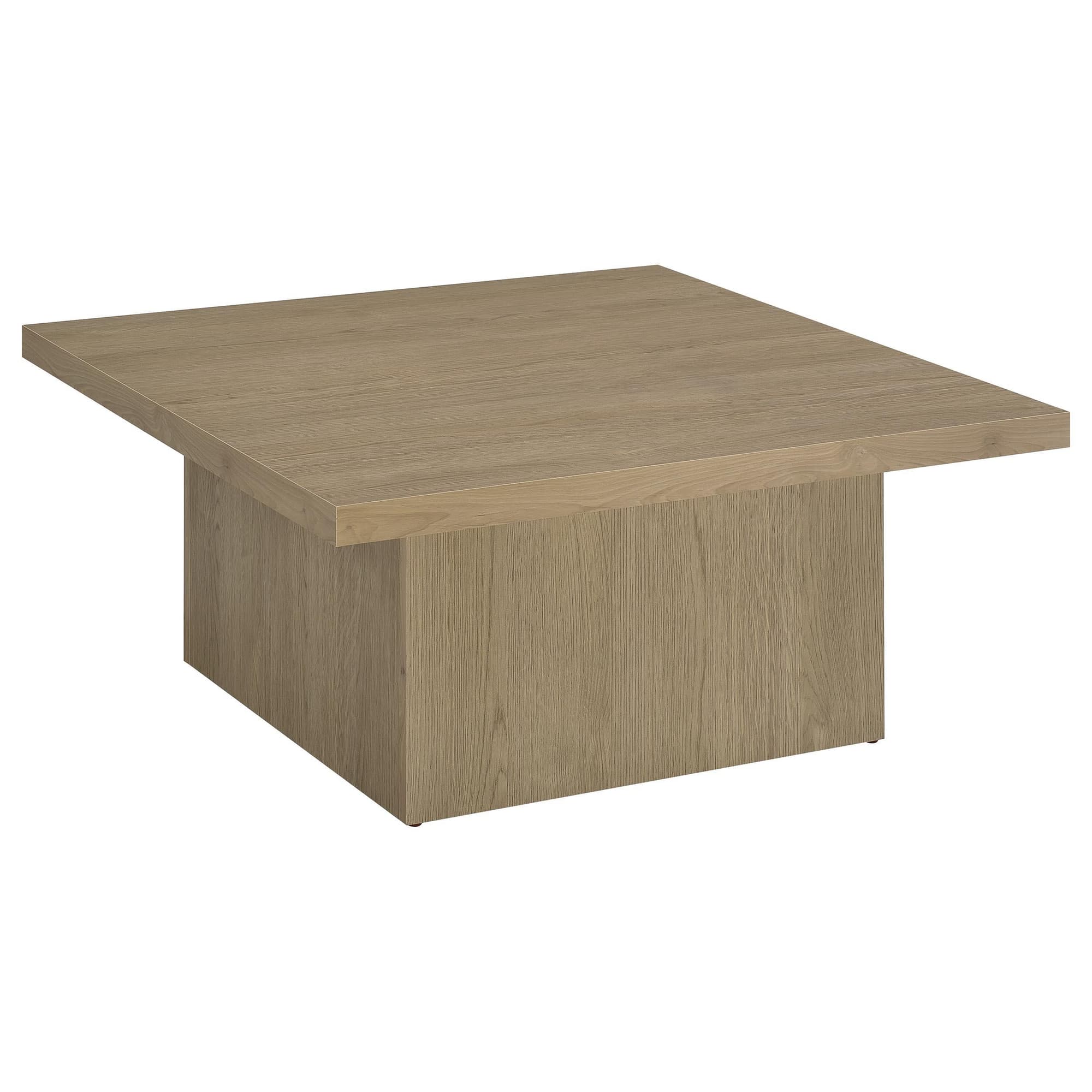 Devar Square Engineered Wood Cocktail Coffee Table Latte - Image 1