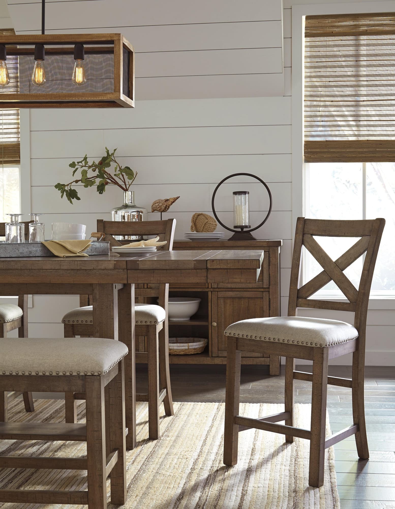Moriville Beige 2-Piece Bar Stool - Image 1
