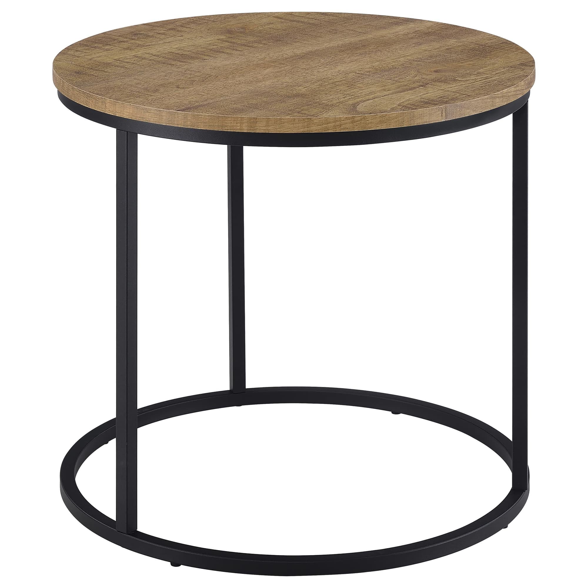 Lainey Round Occasional Side End Table Mango - Image 1