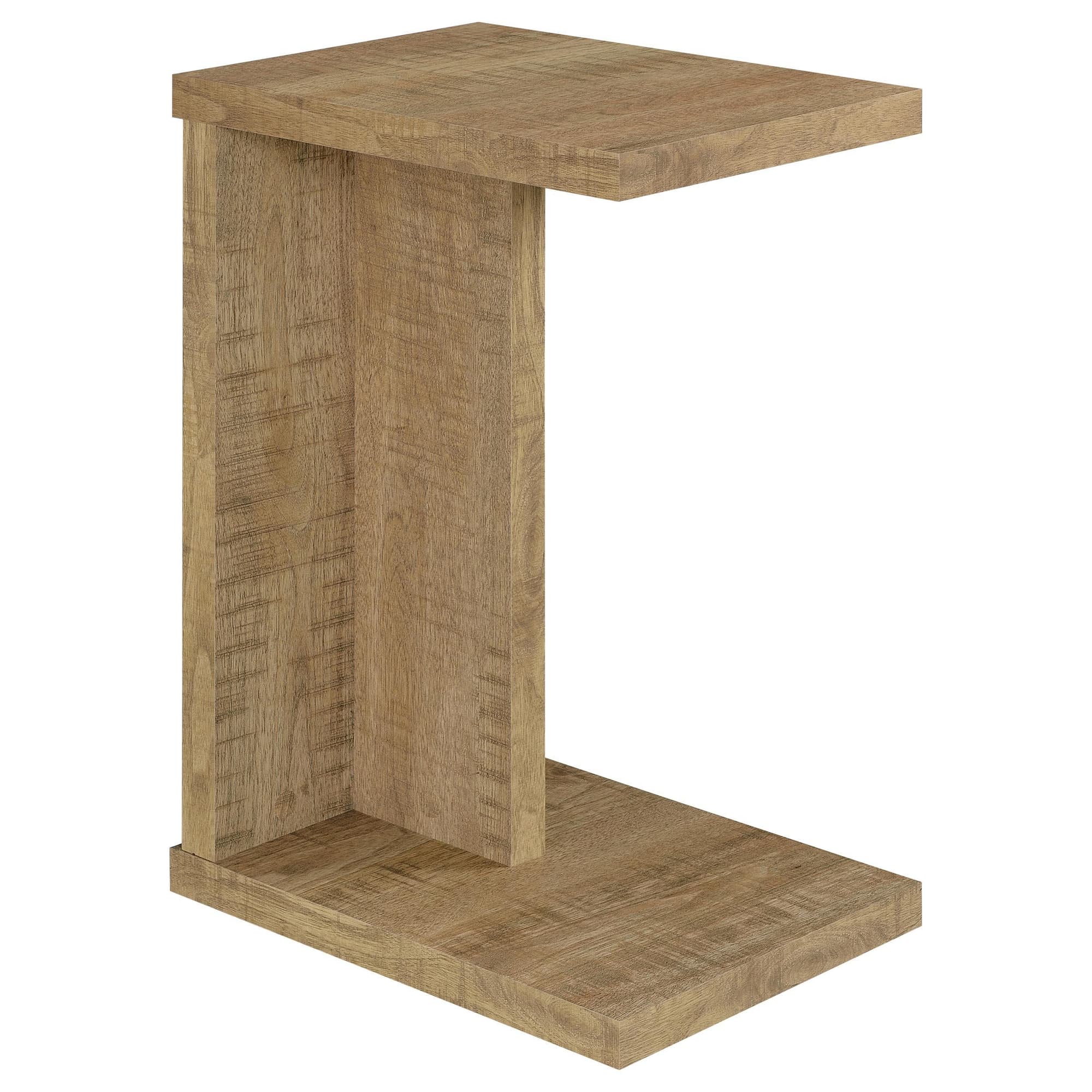 Clower Engineered Wood C-Shaped Sofa Side Table Mango - Image 1