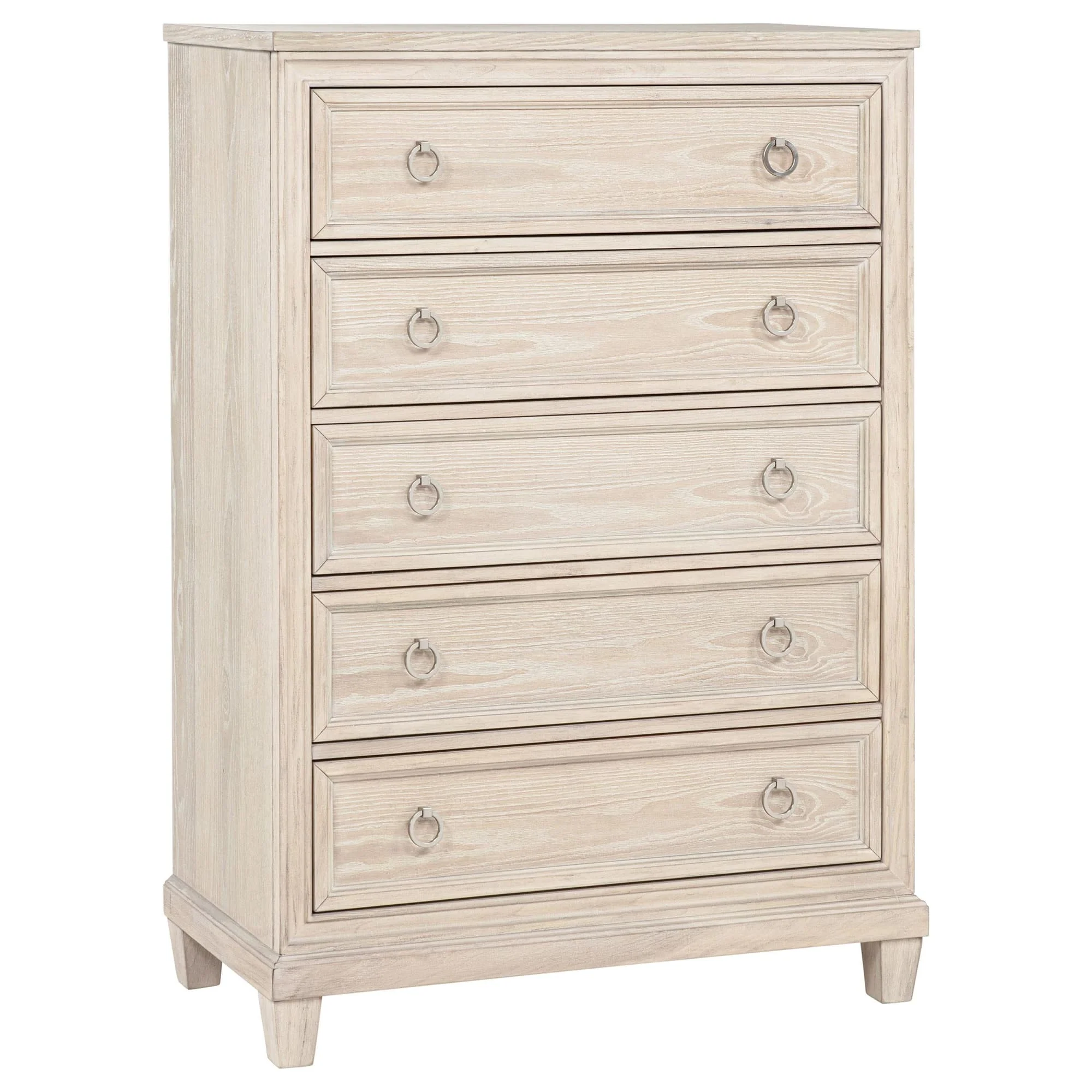 Pembroke 5-drawer Chest of Drawers Washed Oak - Image 1