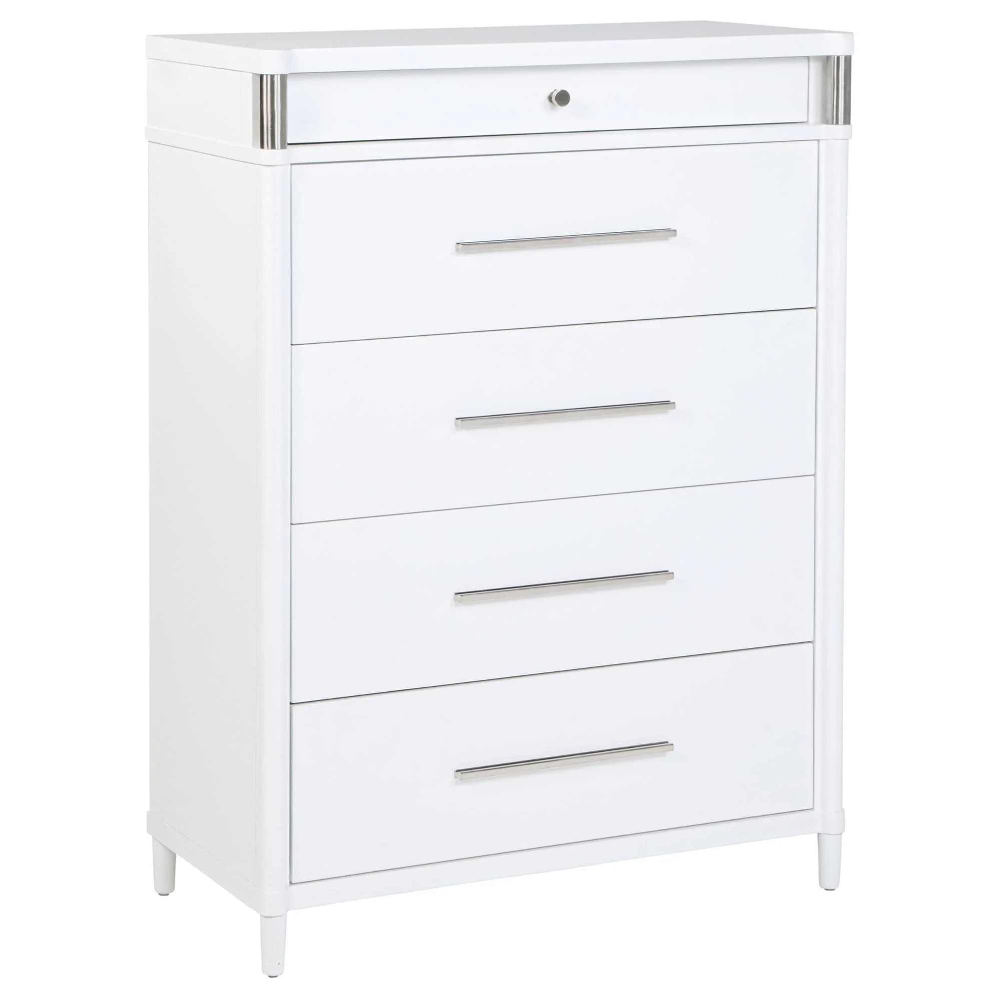 Gracemont 5-drawer Bedroom Chest of Drawers White - Image 1