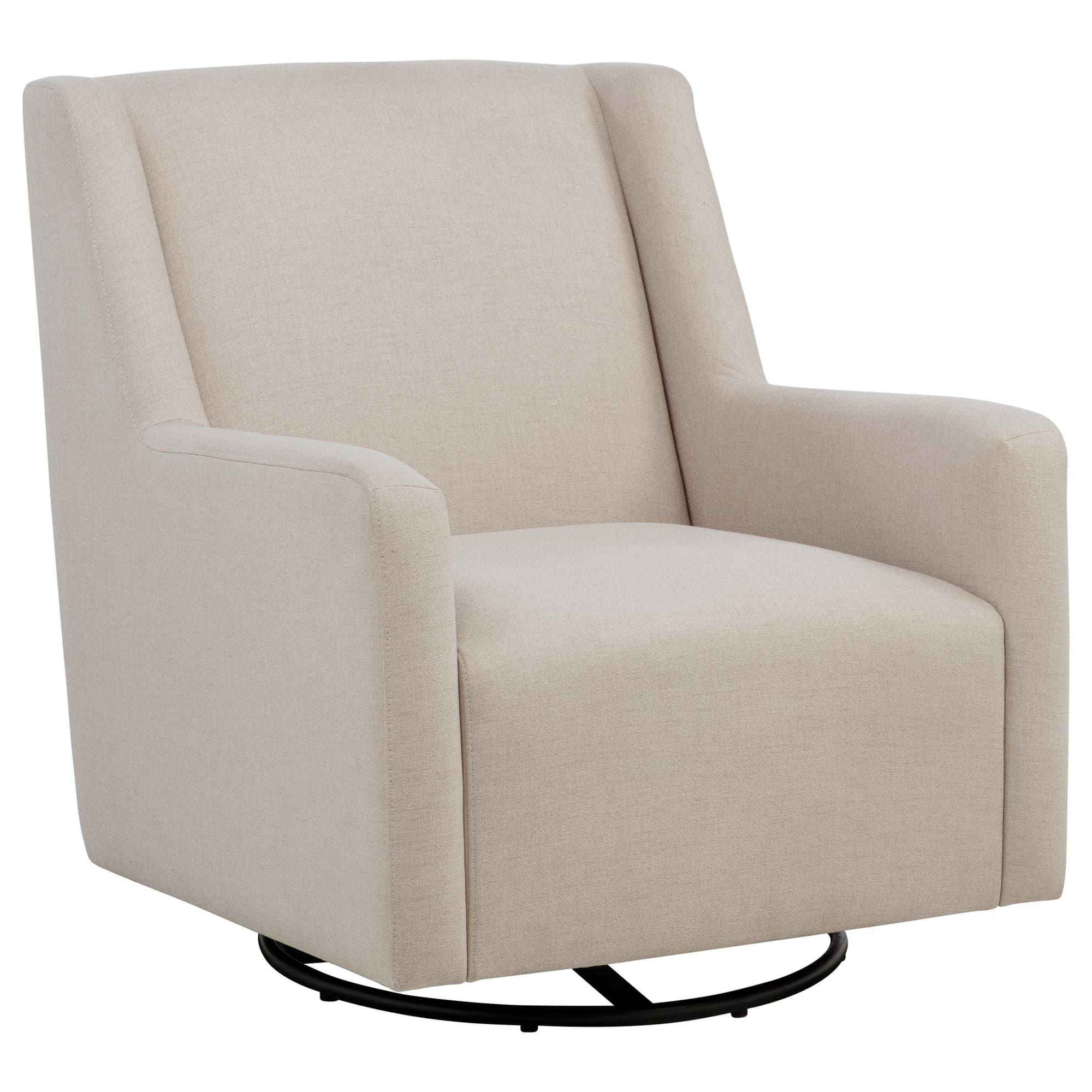 Sorrel Fabric Upholstered Swivel Glider Arm Chair Latte - Image 1