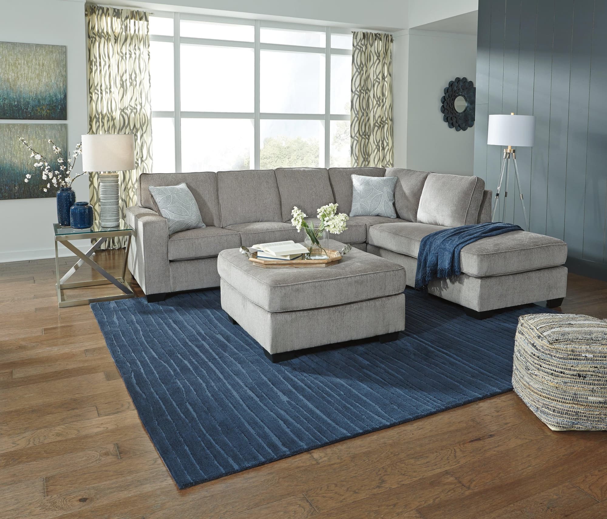 Altari Alloy 2-Piece Sectional With Ottoman