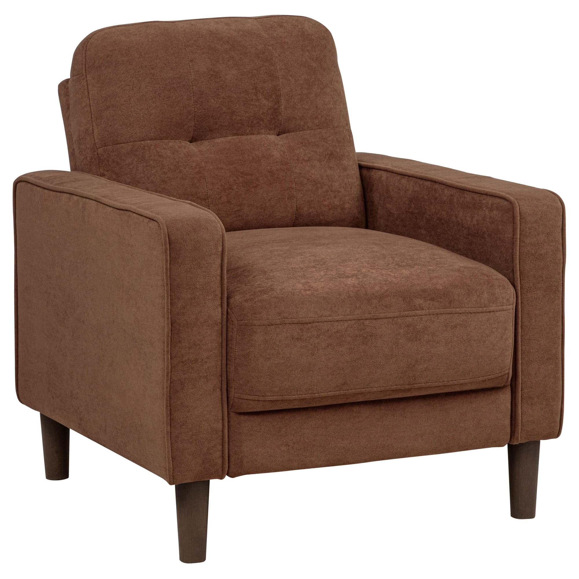 Bowen II Fabric Upholstered Track Arm Accent Chair Rust - Image 1