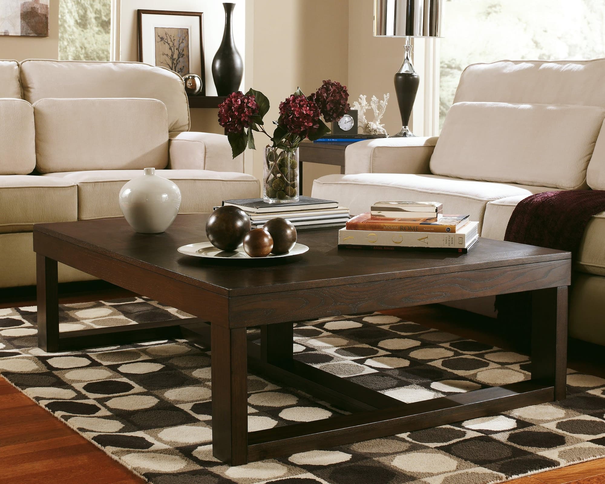 Watson Dark Brown Coffee Table With 2 End Tables