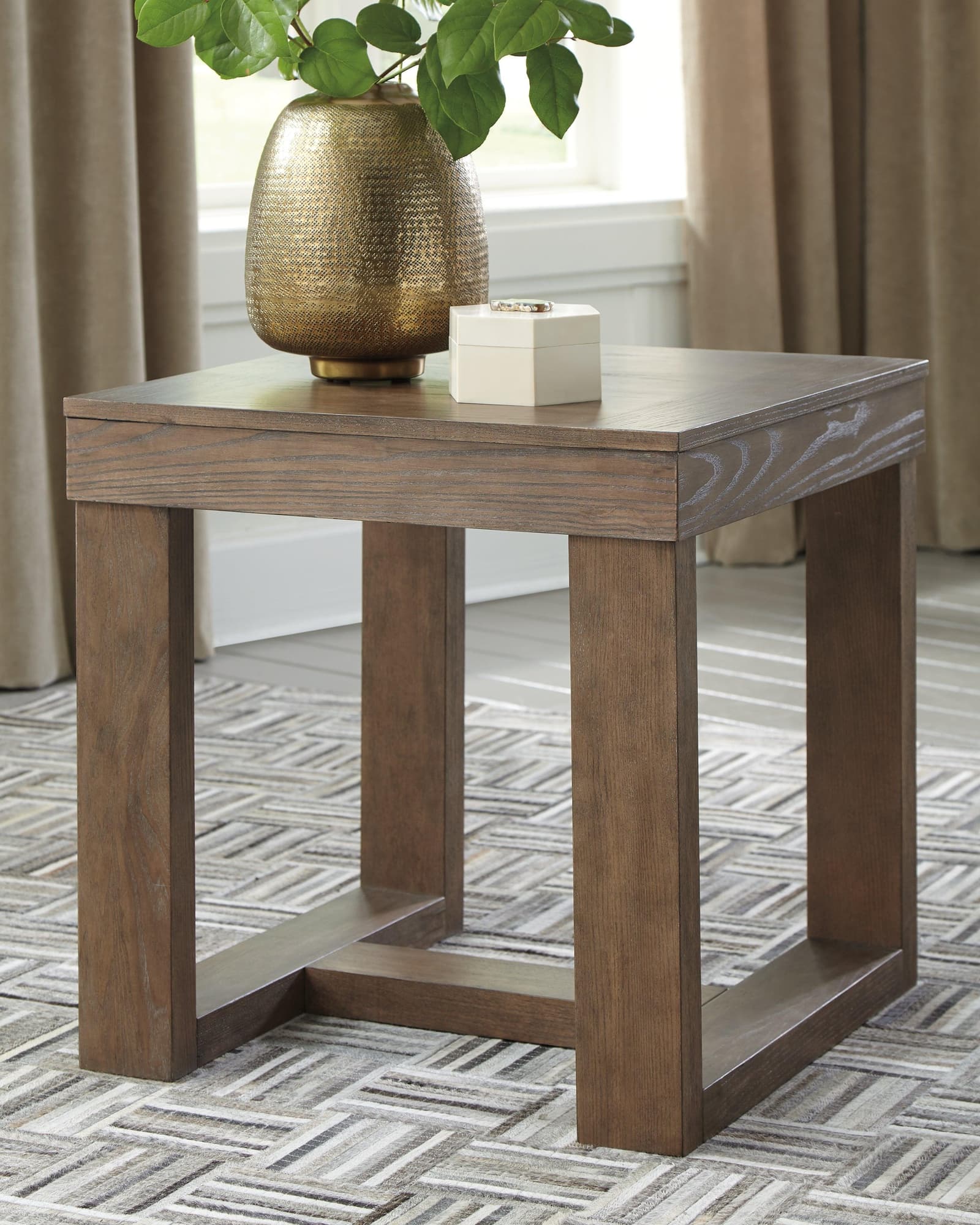 Cariton Gray Coffee Table With 1 End - Image 1