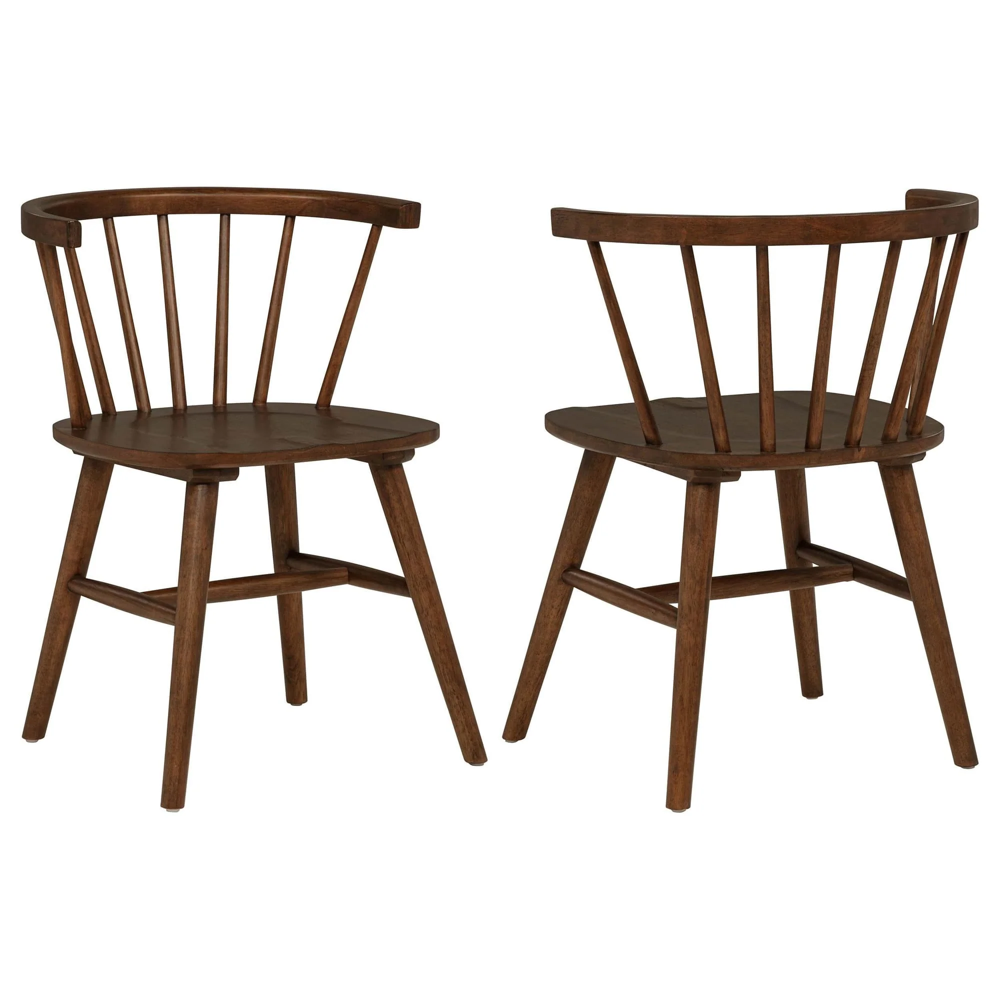 Jeffries Windsor Wood Dining Side Chair Walnut (Set of 2) - Image 1