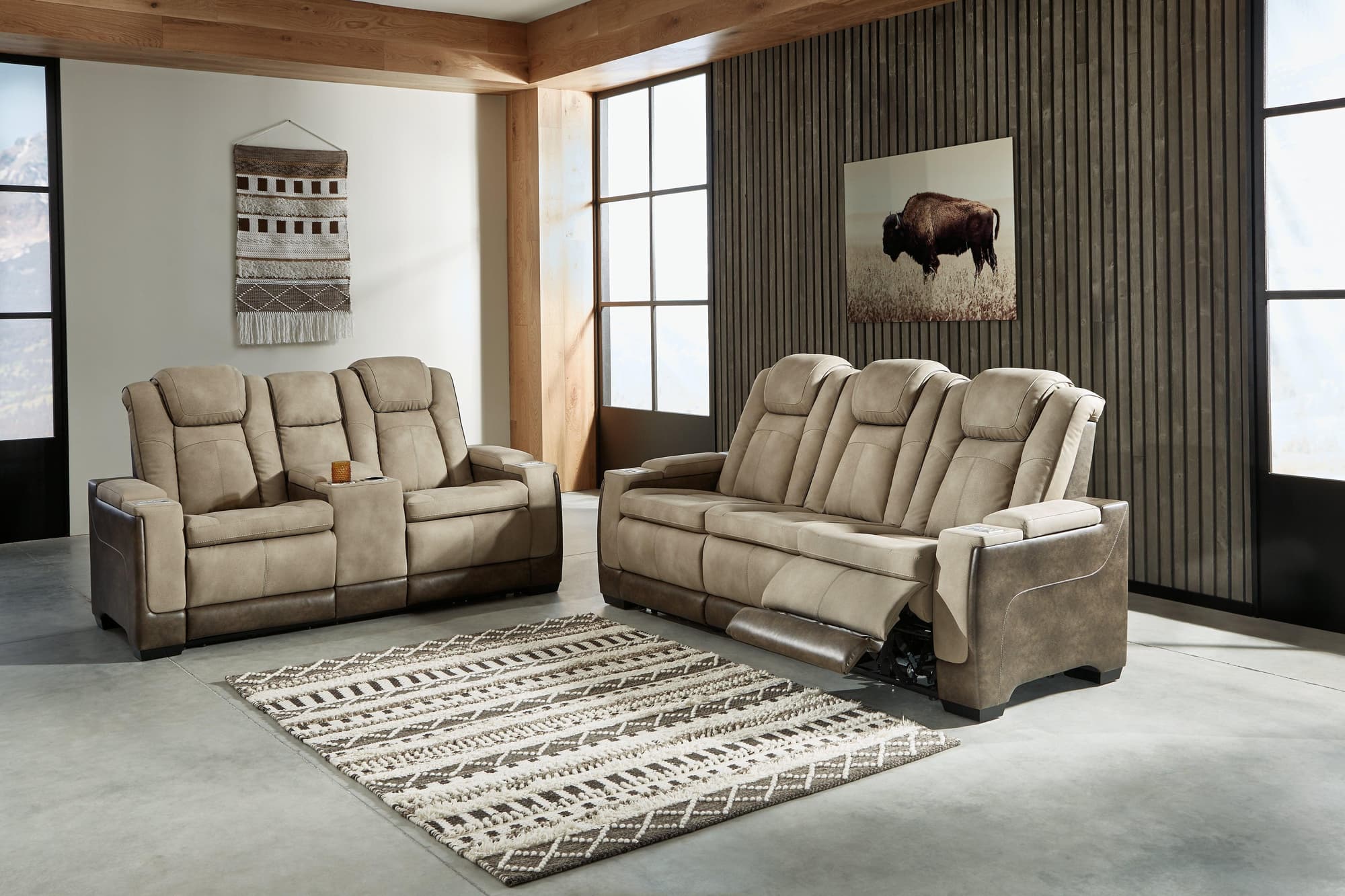 Next-Gen Sand Durapella Sofa And Loveseat - Image 1