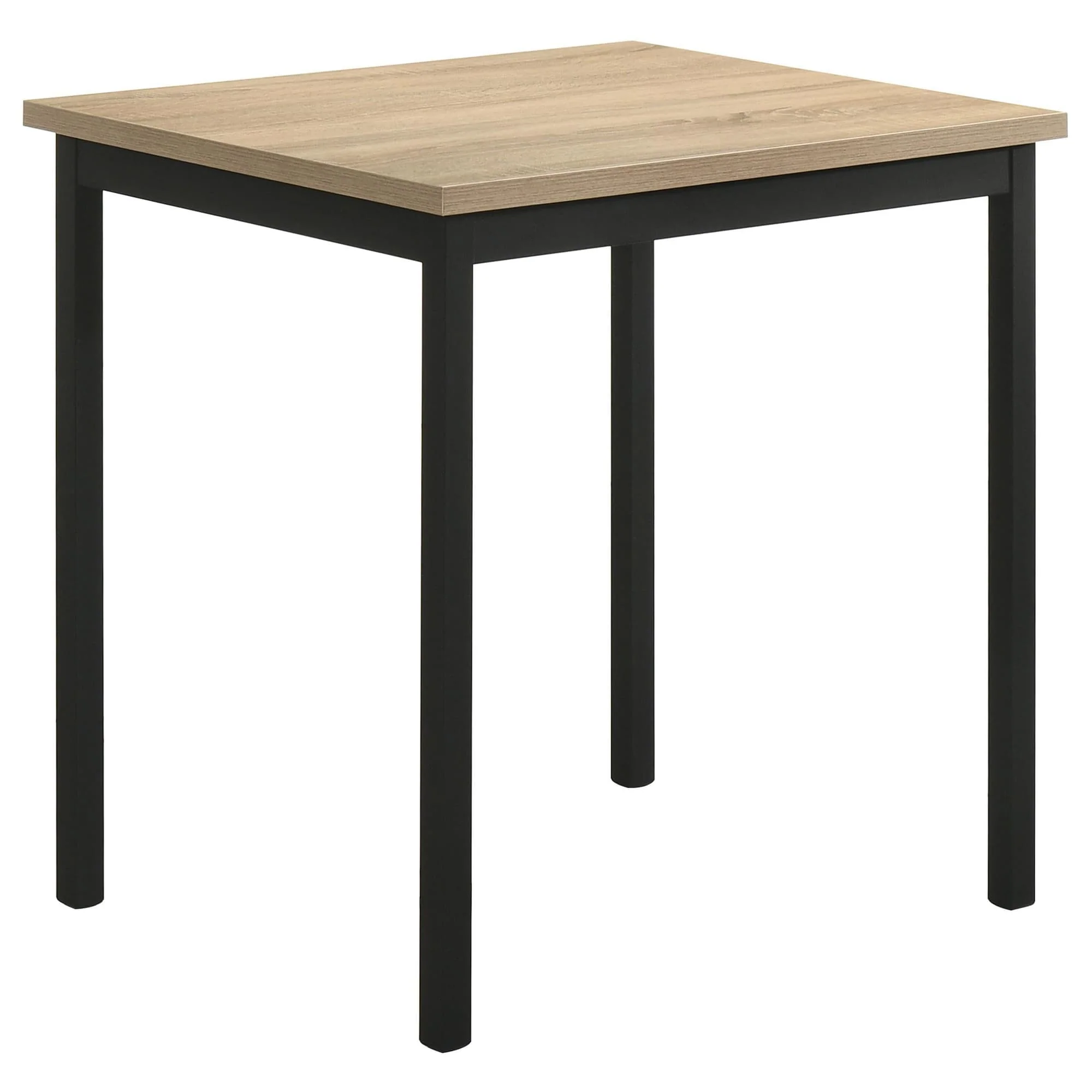 Garza Space Saving Rectangular Dining Table Greige Oak - Image 1
