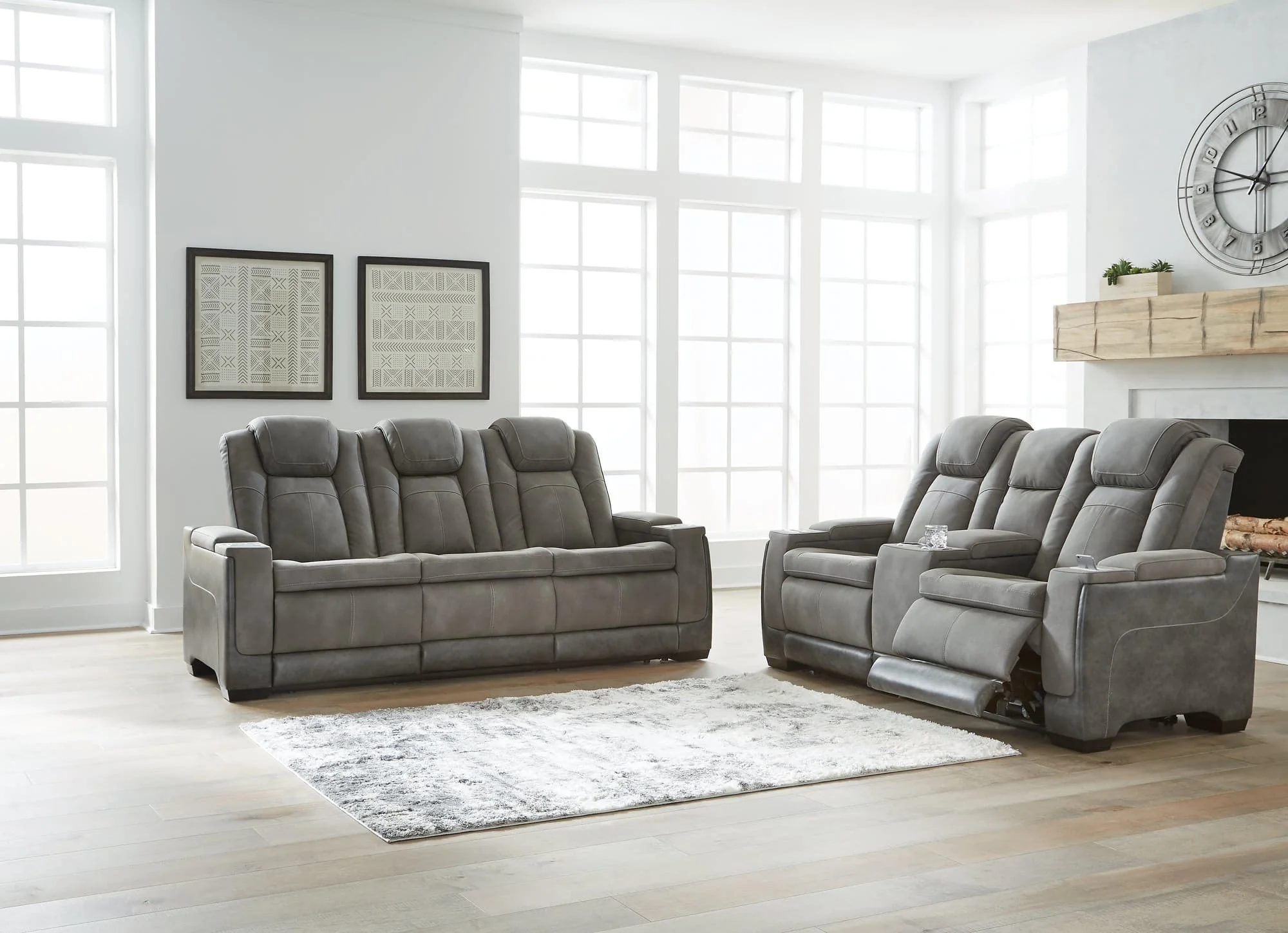 Next-Gen Slate Durapella Sofa And Loveseat - Image 1