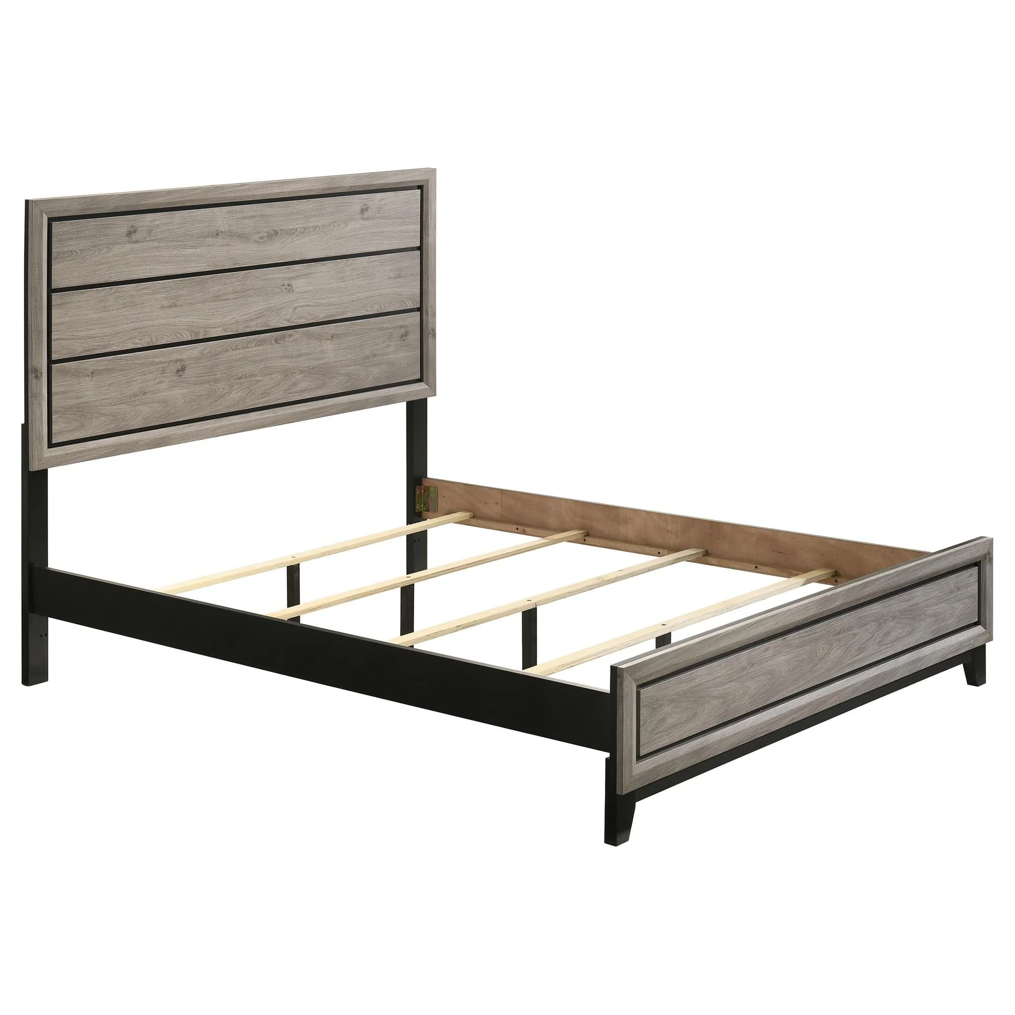 Watson Wood Queen Panel Bed Light Taupe - Image 1