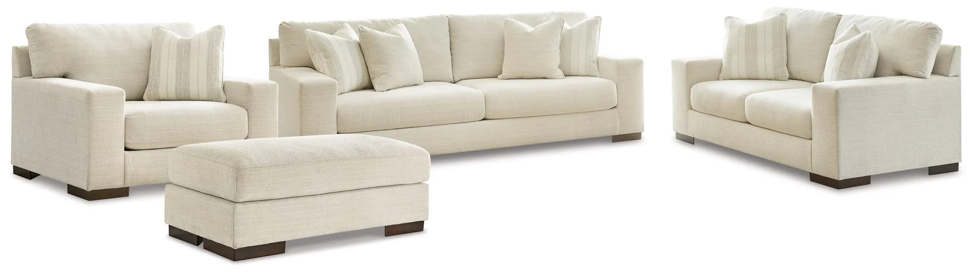 Maggie Birch Sofa Loveseat Chair And Ottoman - Image 1