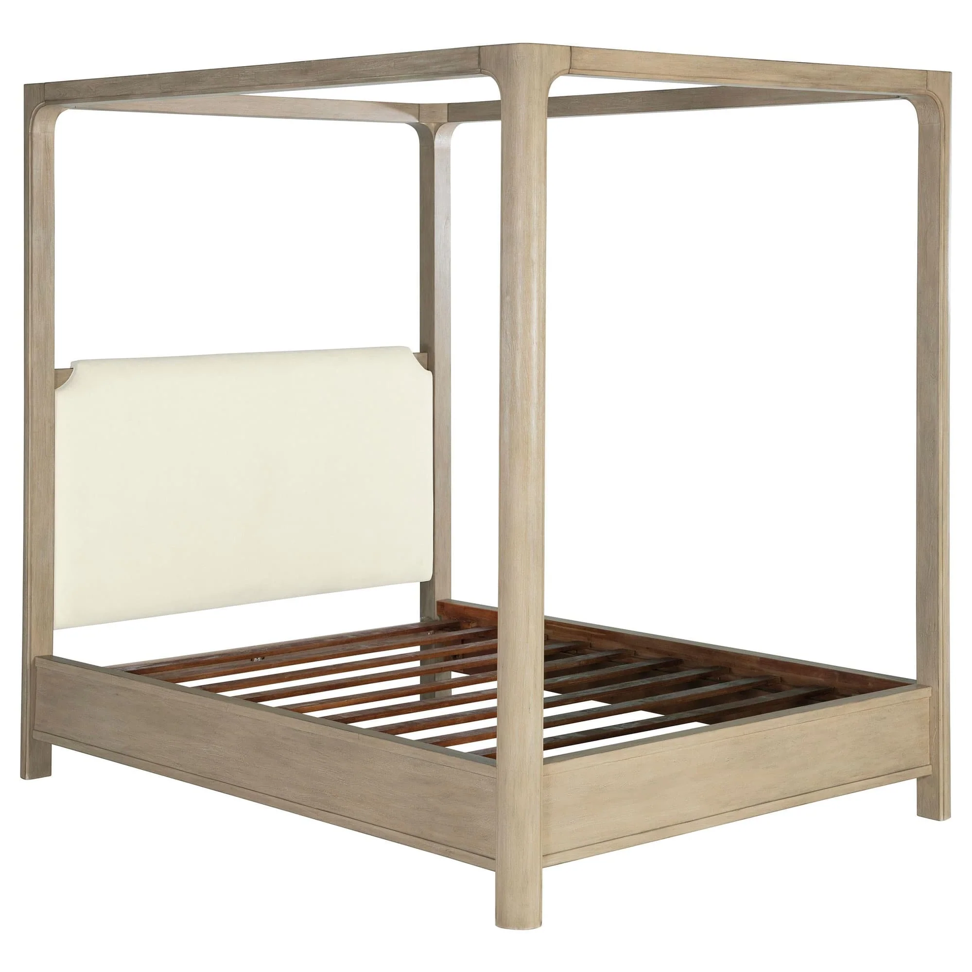 Solano 85-inch Eastern King Canopy Bed Weathered Mango - Image 1