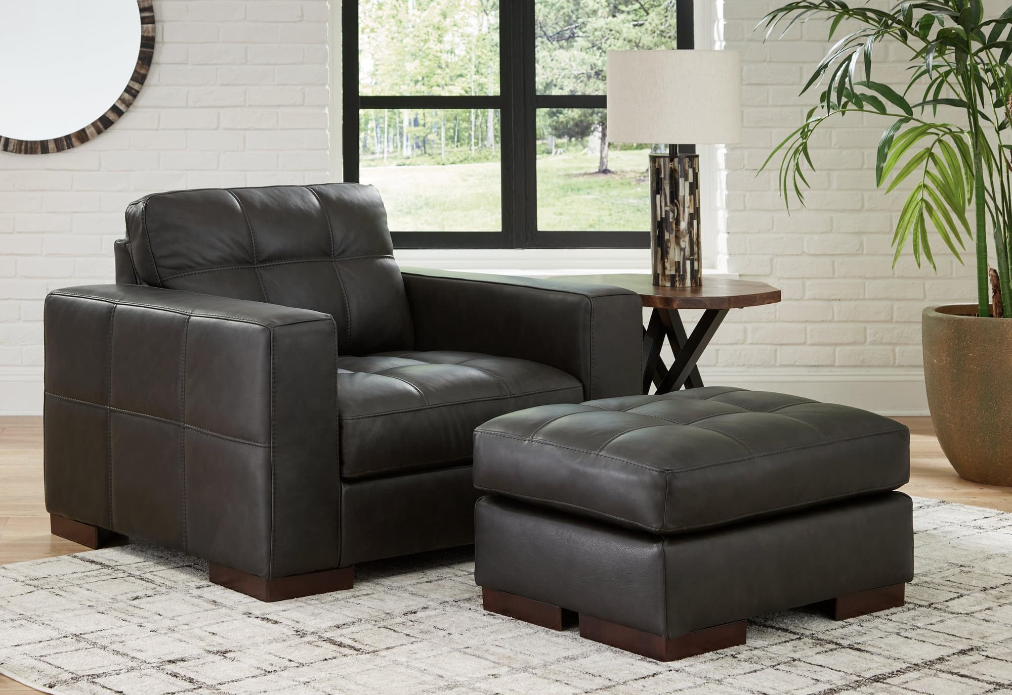 Luigi Thunder Chair And Ottoman - Image 1