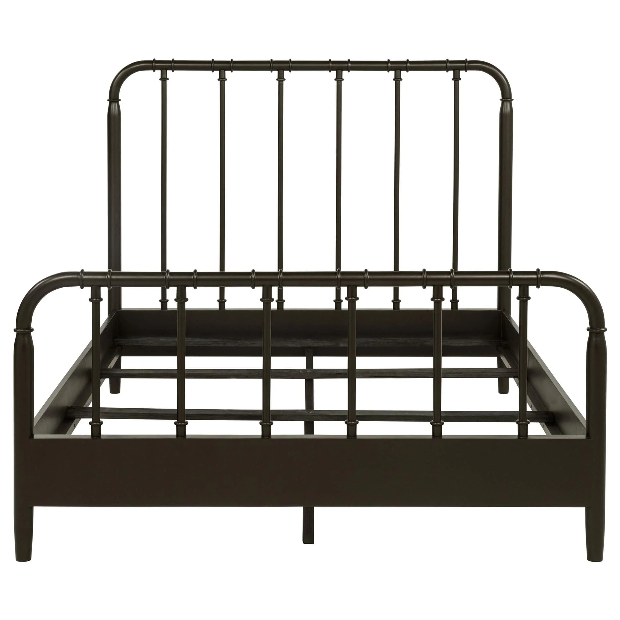 Rocco All Wood Water Pipe Open Frame Eastern King Bed Dark Bronze