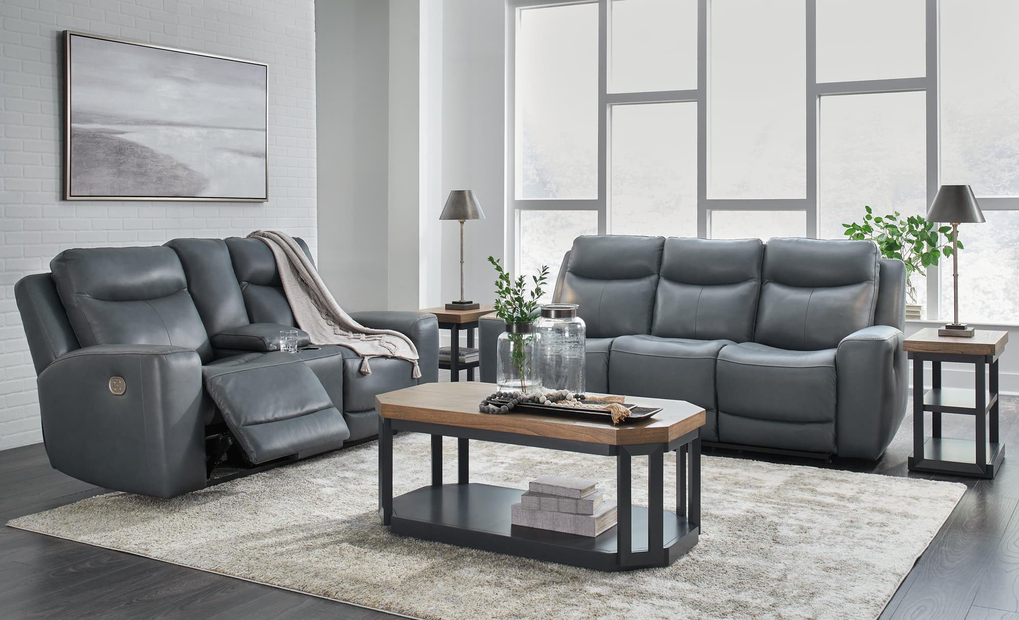 Mindanao Steel Sofa And Loveseat - Image 1