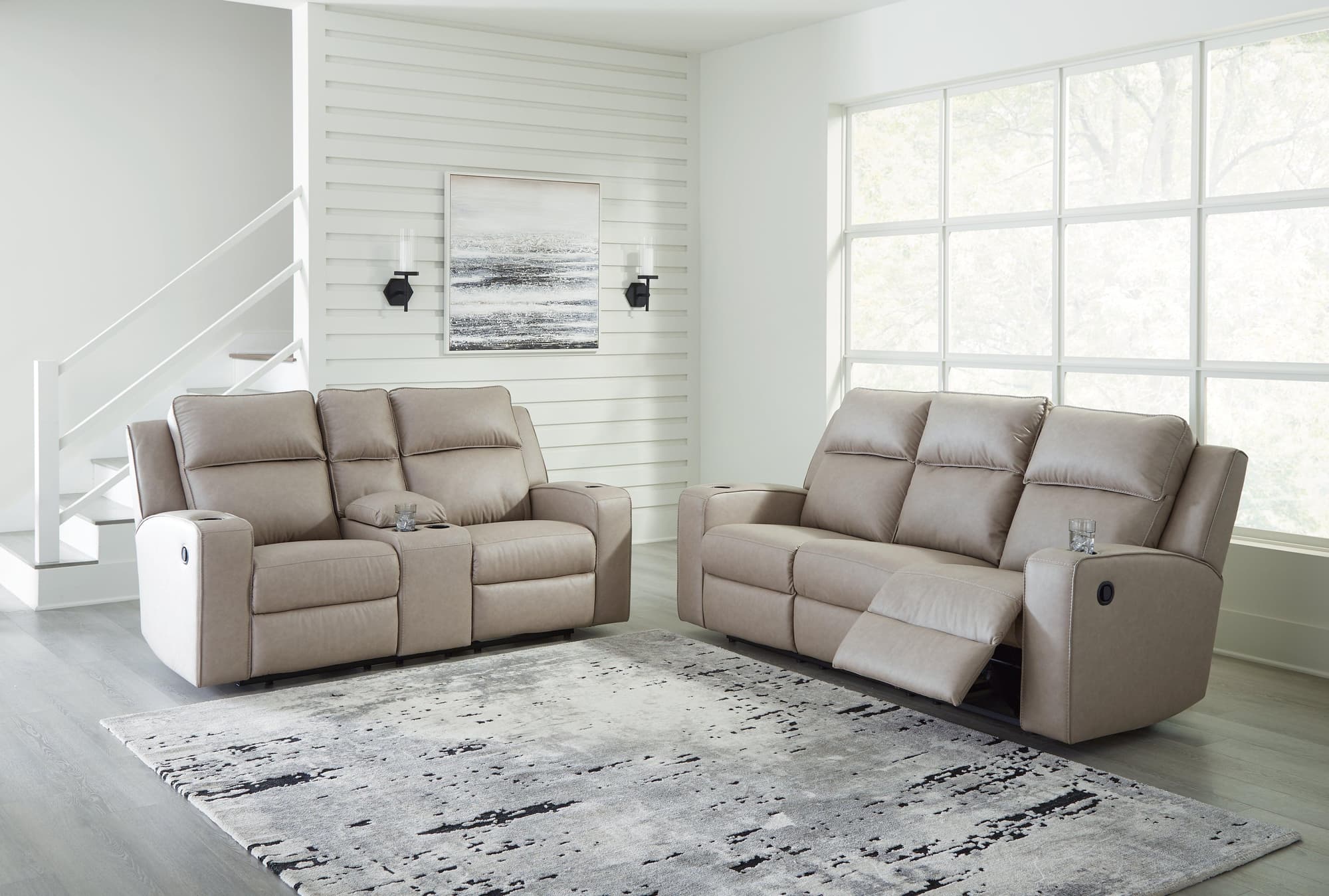 Lavenhorne Pebble Sofa And Loveseat - Image 1