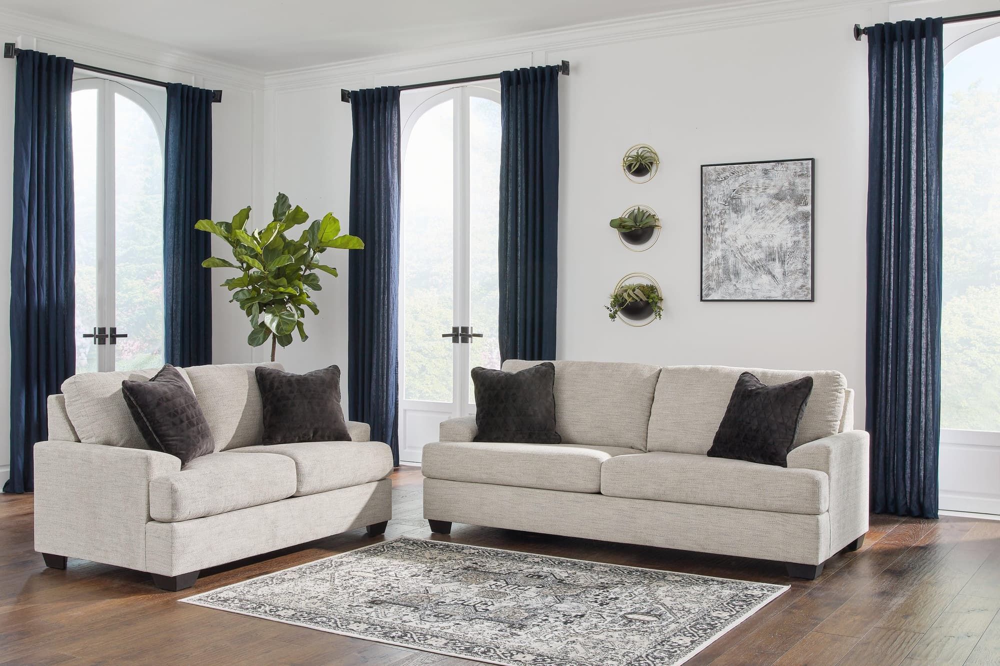 Vayda Pebble Sofa And Loveseat