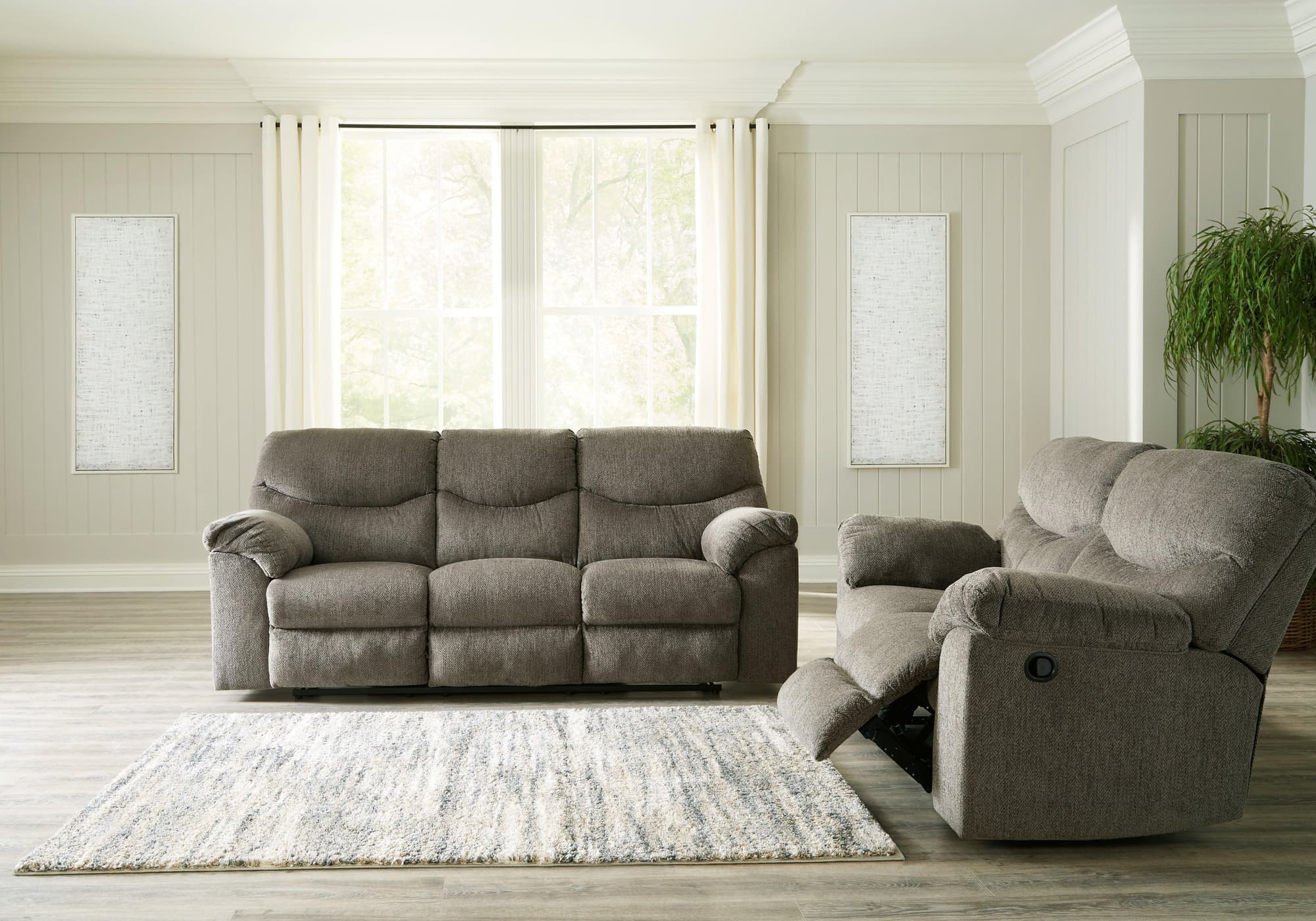 Alphons Putty Sofa And Loveseat - Image 1