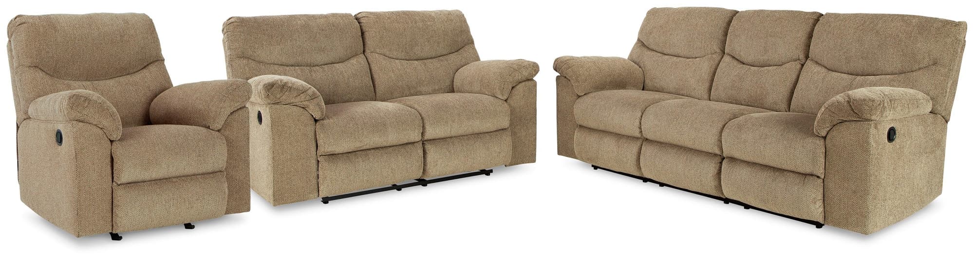 Alphons Briar Sofa Loveseat And Recliner - Image 1