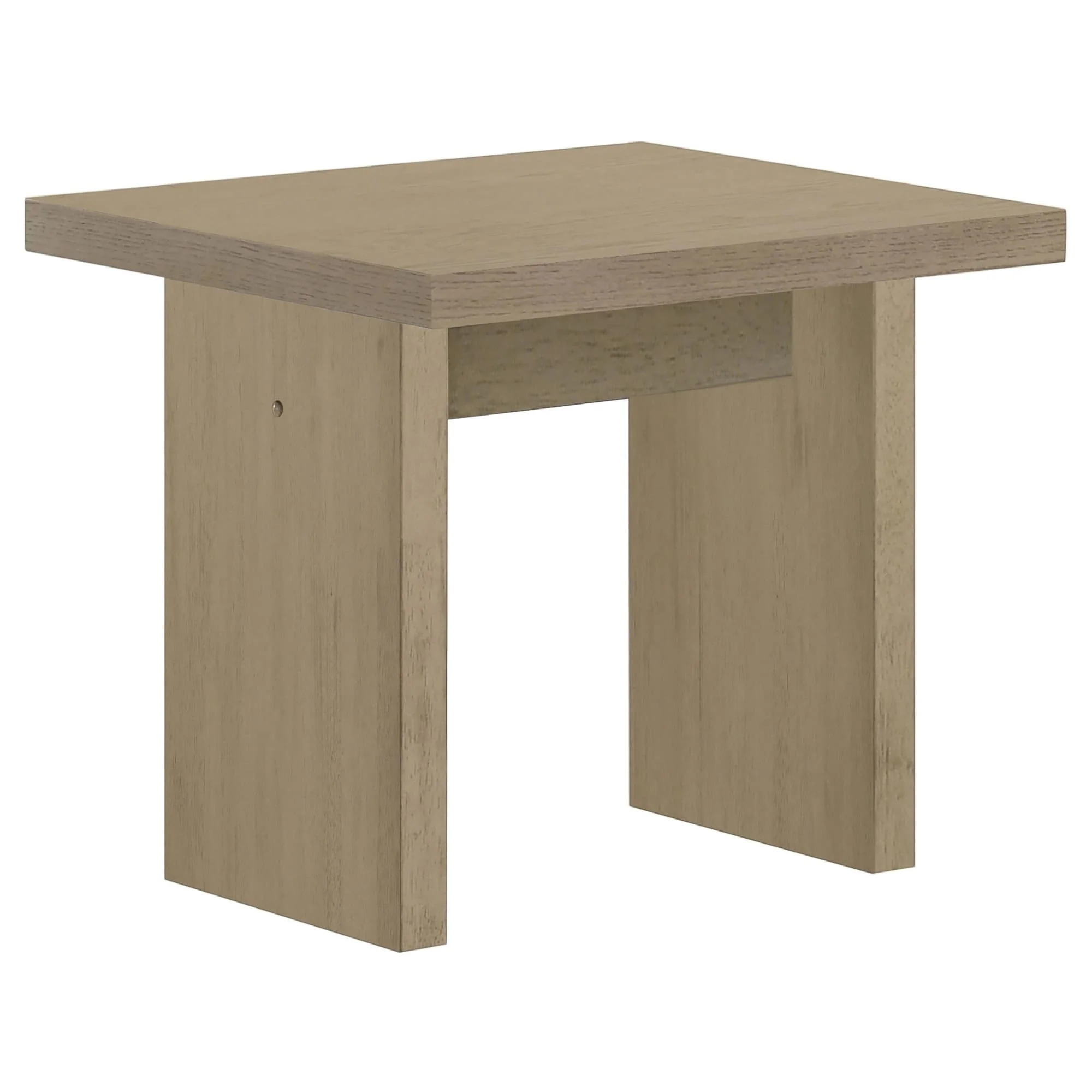 Decker Square Occasional Side End Table Natural Oak - Image 1