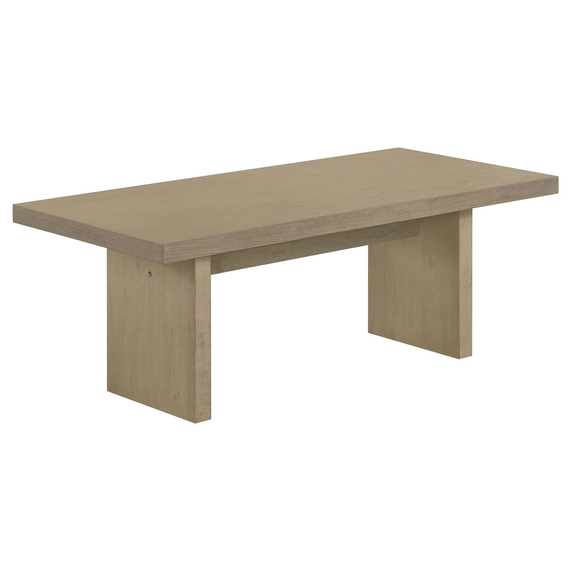 Decker 47-Inch Rectangular Cocktail Coffee Table Natural Oak - Image 1