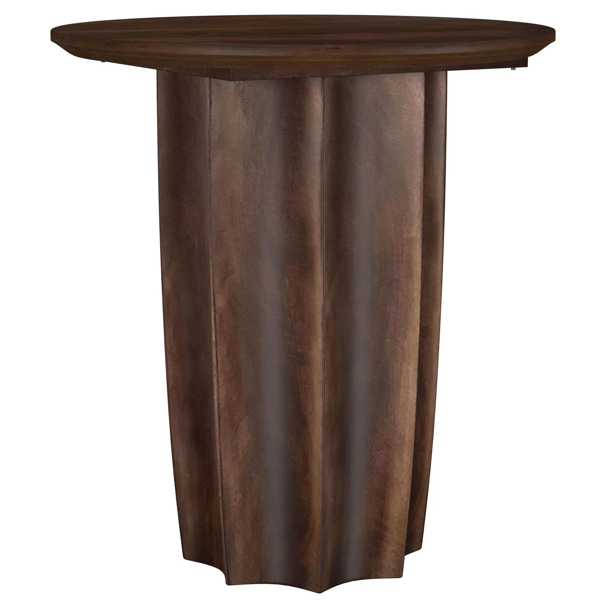 Cayenne Solid Mango Wood Accent Side End Table Walnut - Image 1