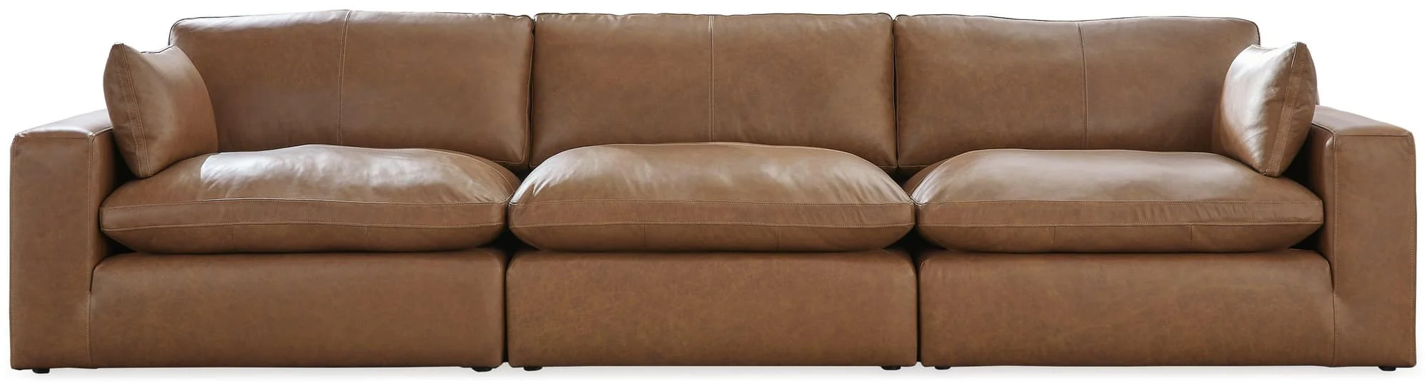 Emilia Caramel Sofa And Loveseat - Image 1