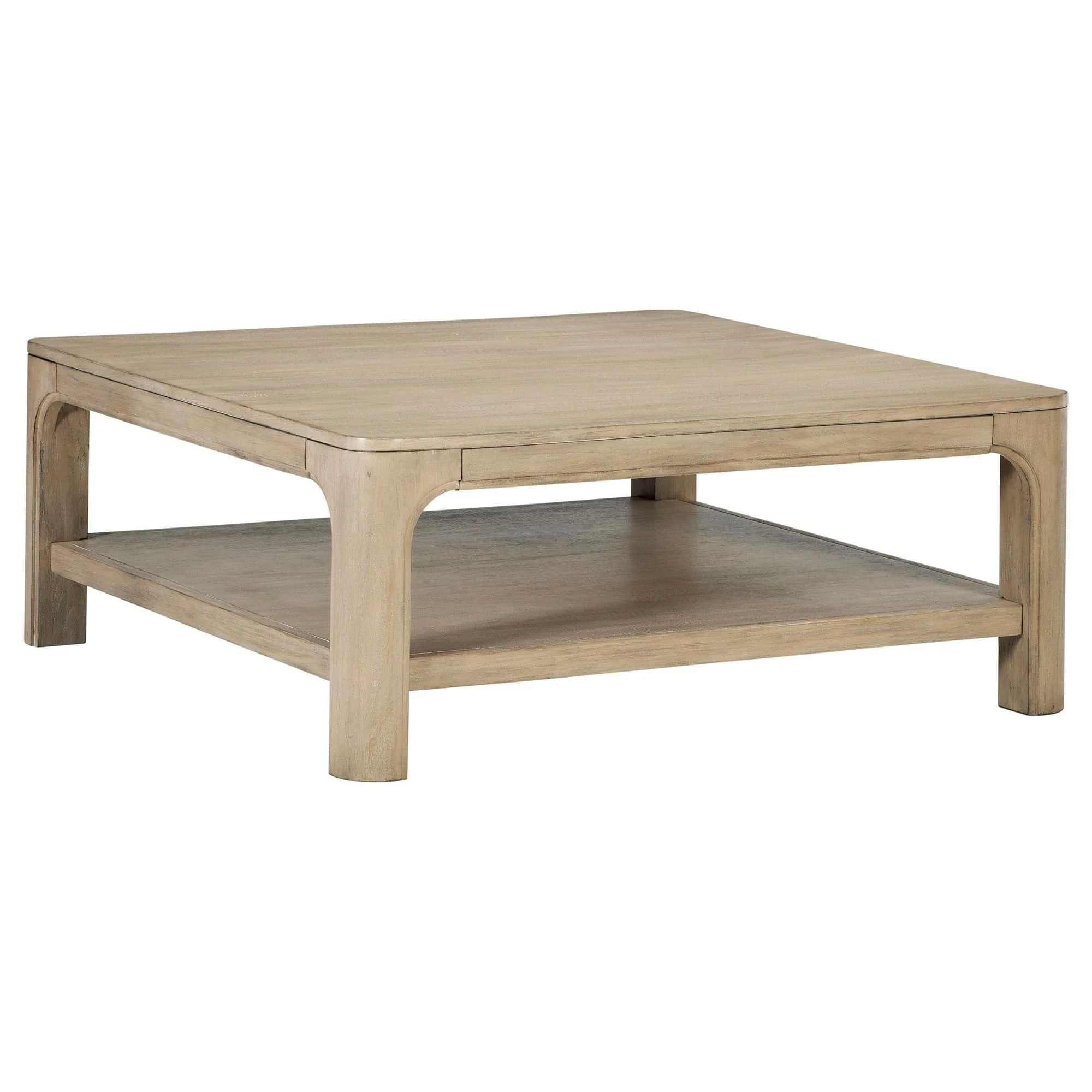 Solano Square Wood Cocktail Coffee Table Weathered Mango - Image 1
