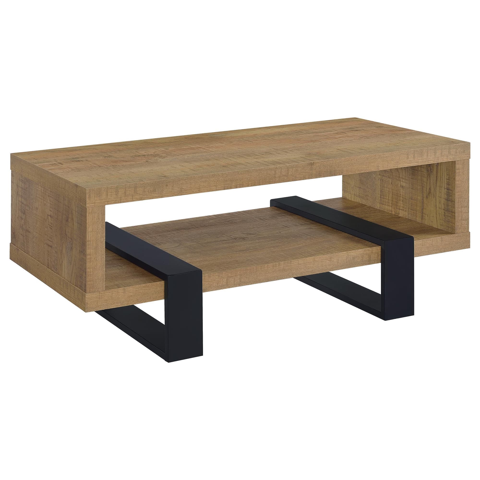 Dinard Engineered Wood Cocktail Coffee Table Mango - Image 1