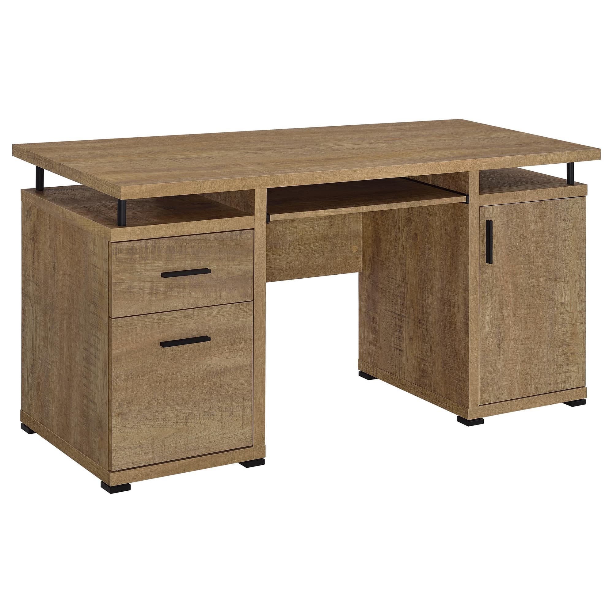 Tracy 55-inch 2-drawer Office Computer Desk Mango - Image 1