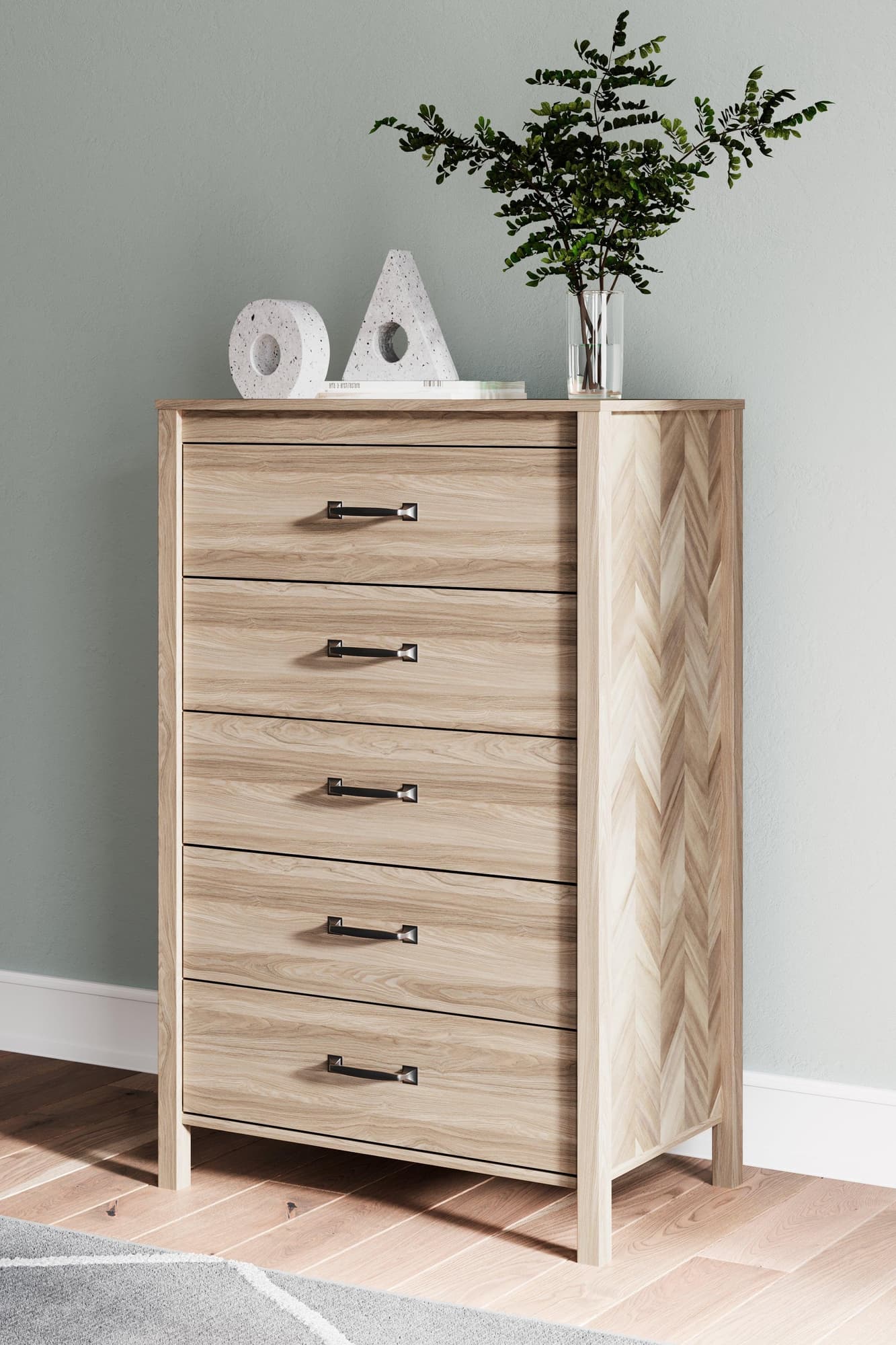 Battelle Tan Chest Of Drawers - Image 1