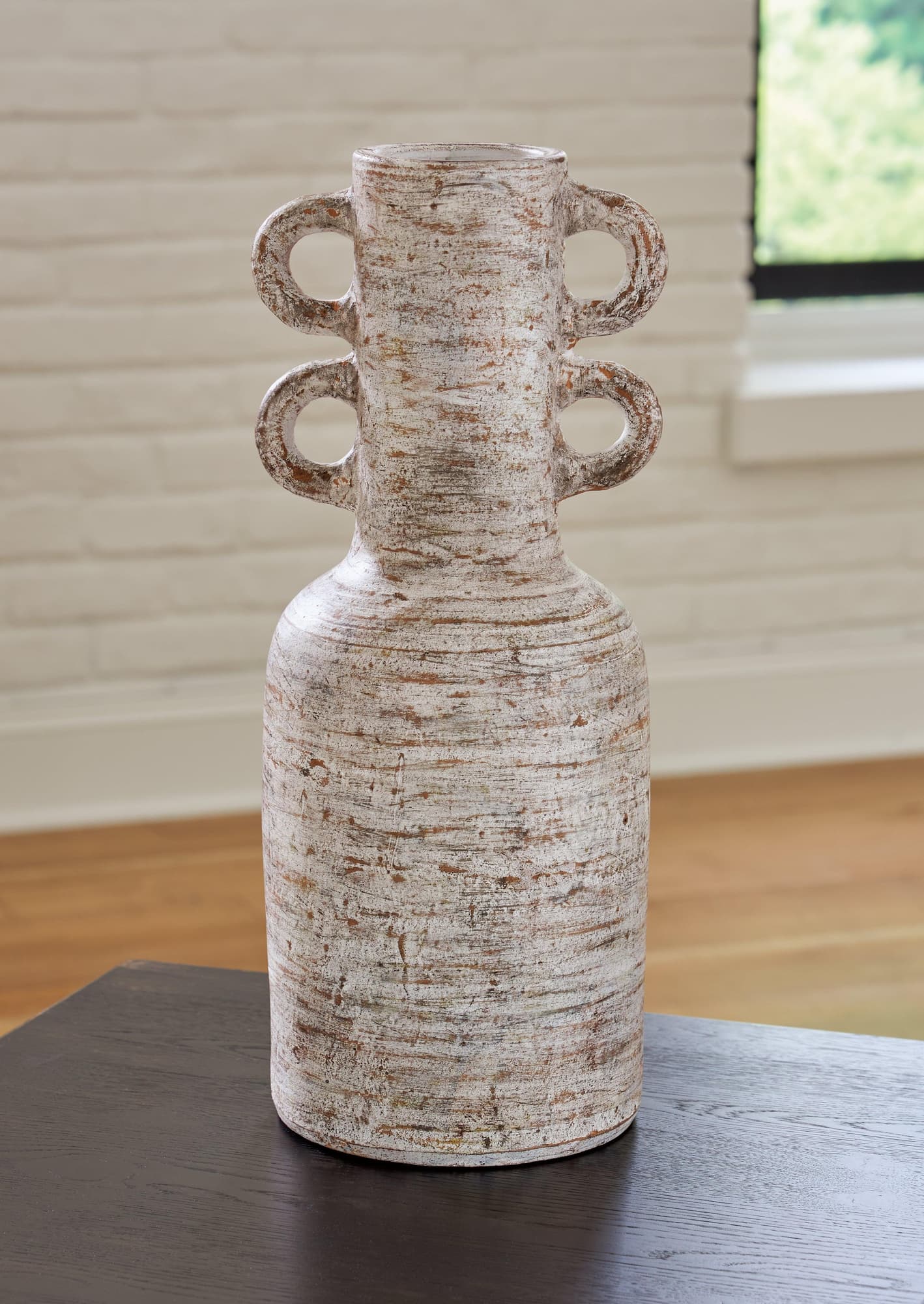 Wellbridge Distressed White Vase - Image 1